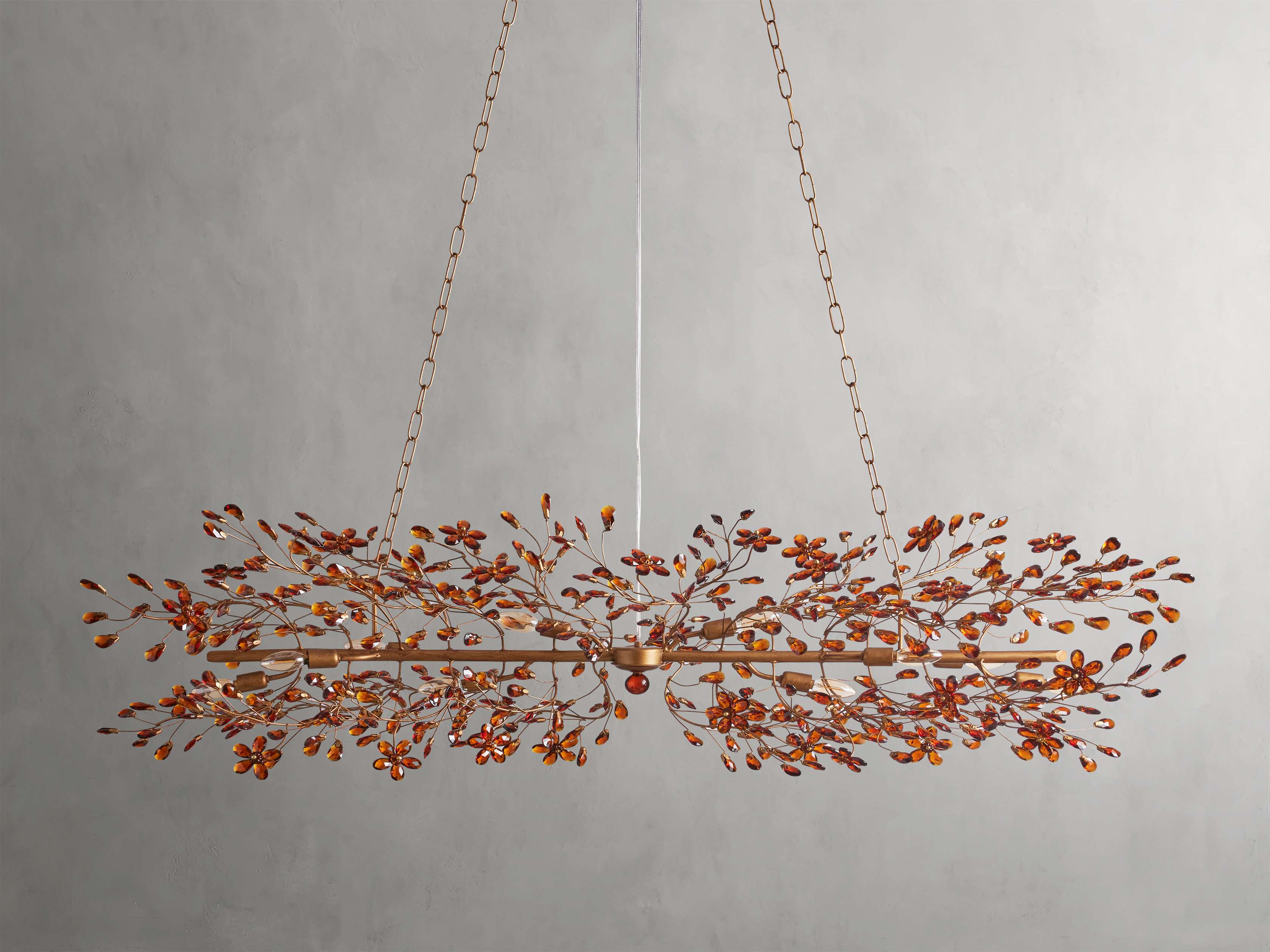 Fiore Sculpted Petals Linear Chandelier - Image 43