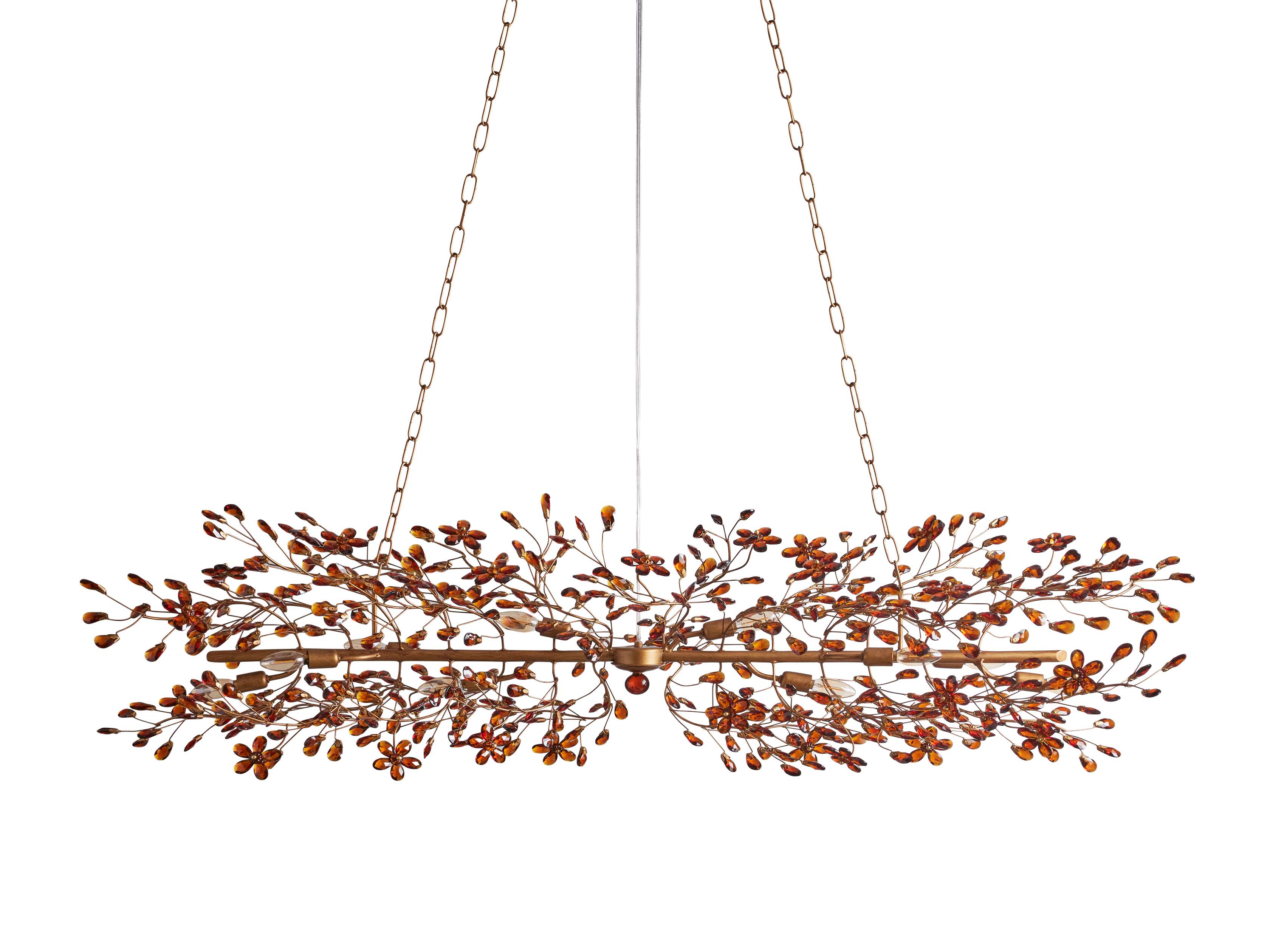 Fiore Sculpted Petals Linear Chandelier - Image 46