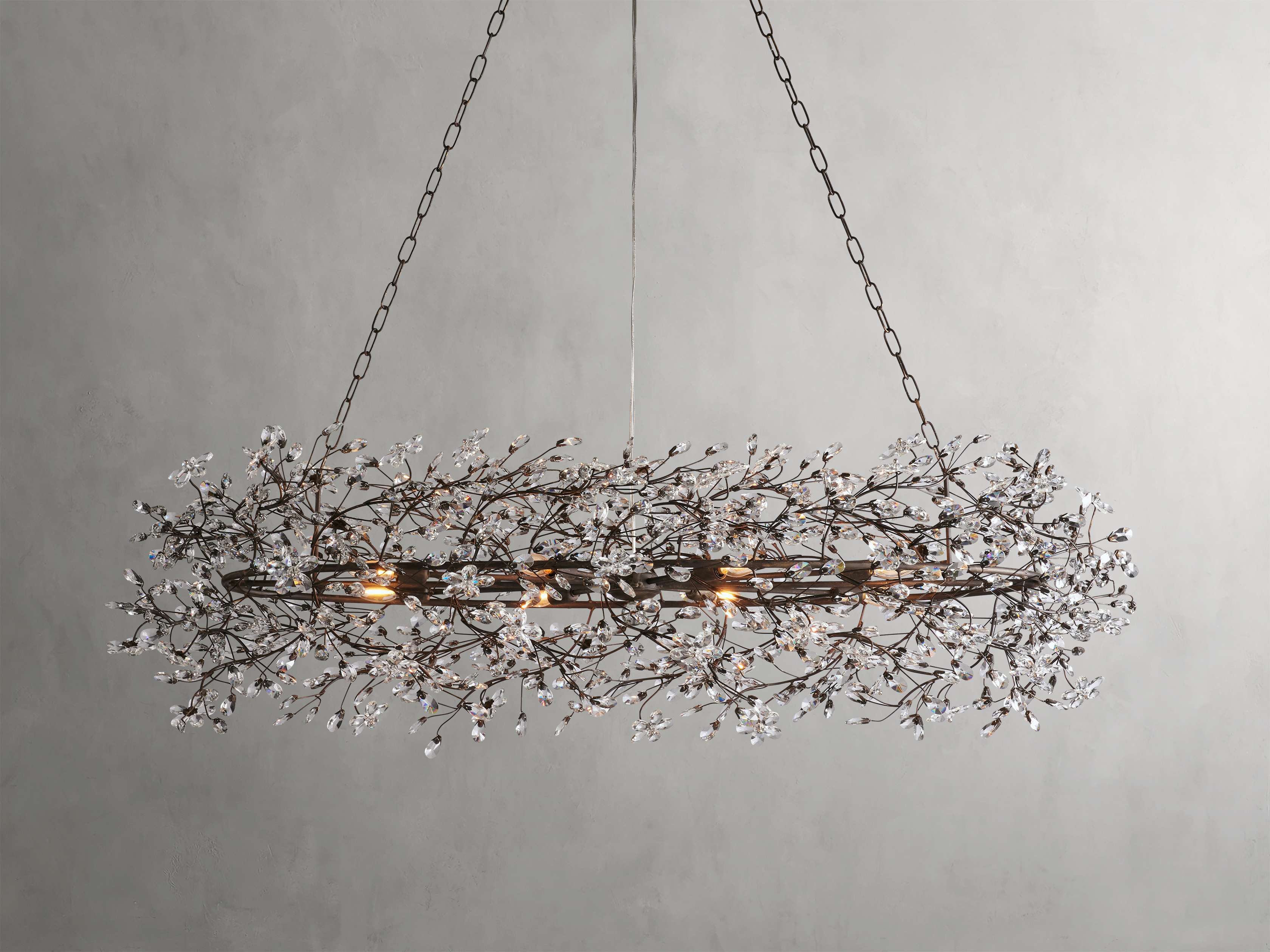 Fiore Sculpted Petals Oval Chandelier - Image 6