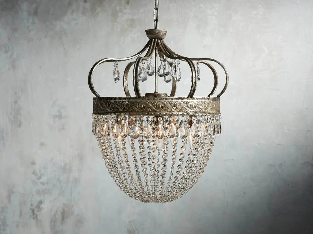 Fotini Patina Crown Round Chandelier - Image 4