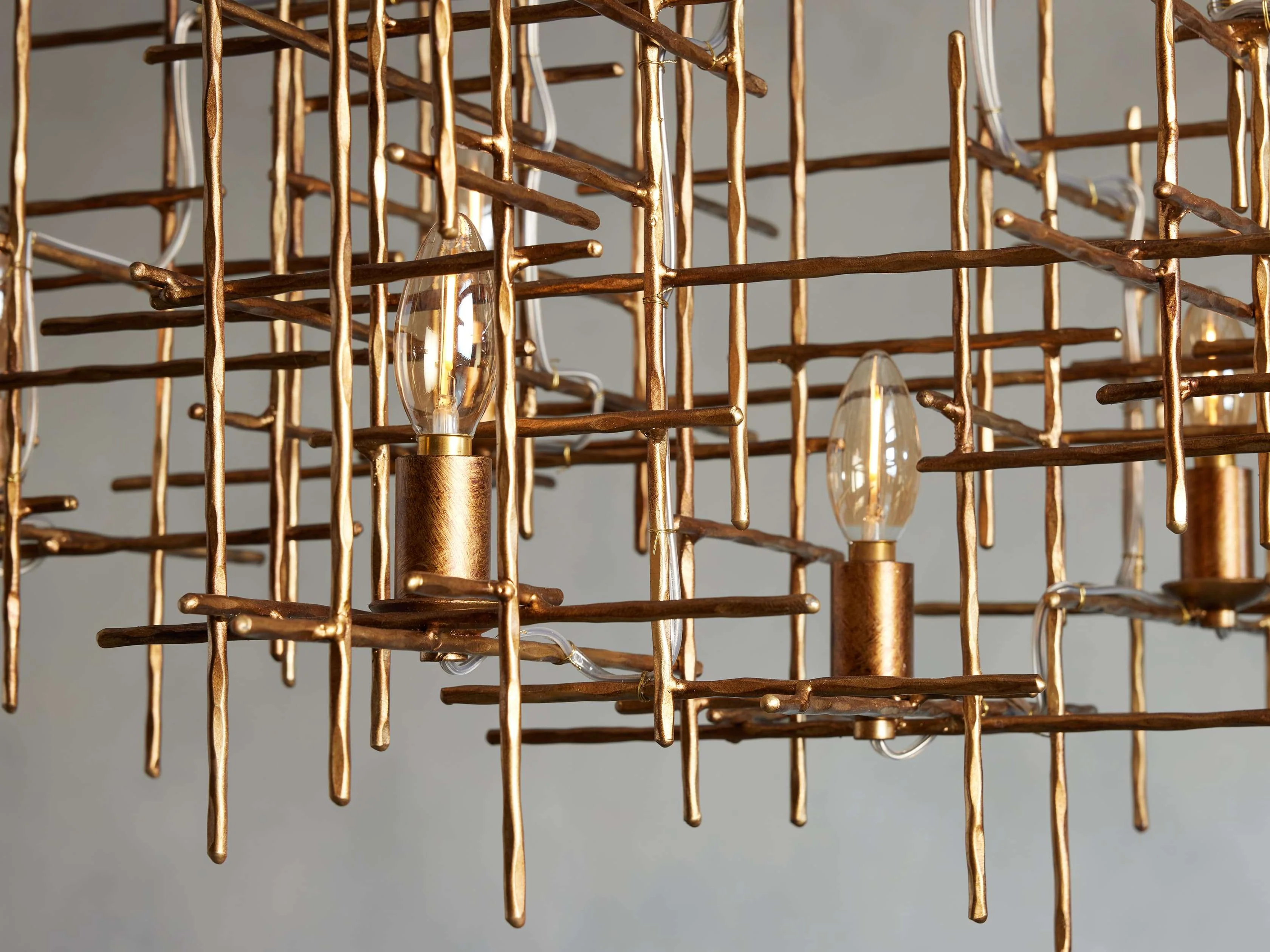 Fritz Sculpted Vintage Linear Chandelier - Image 3