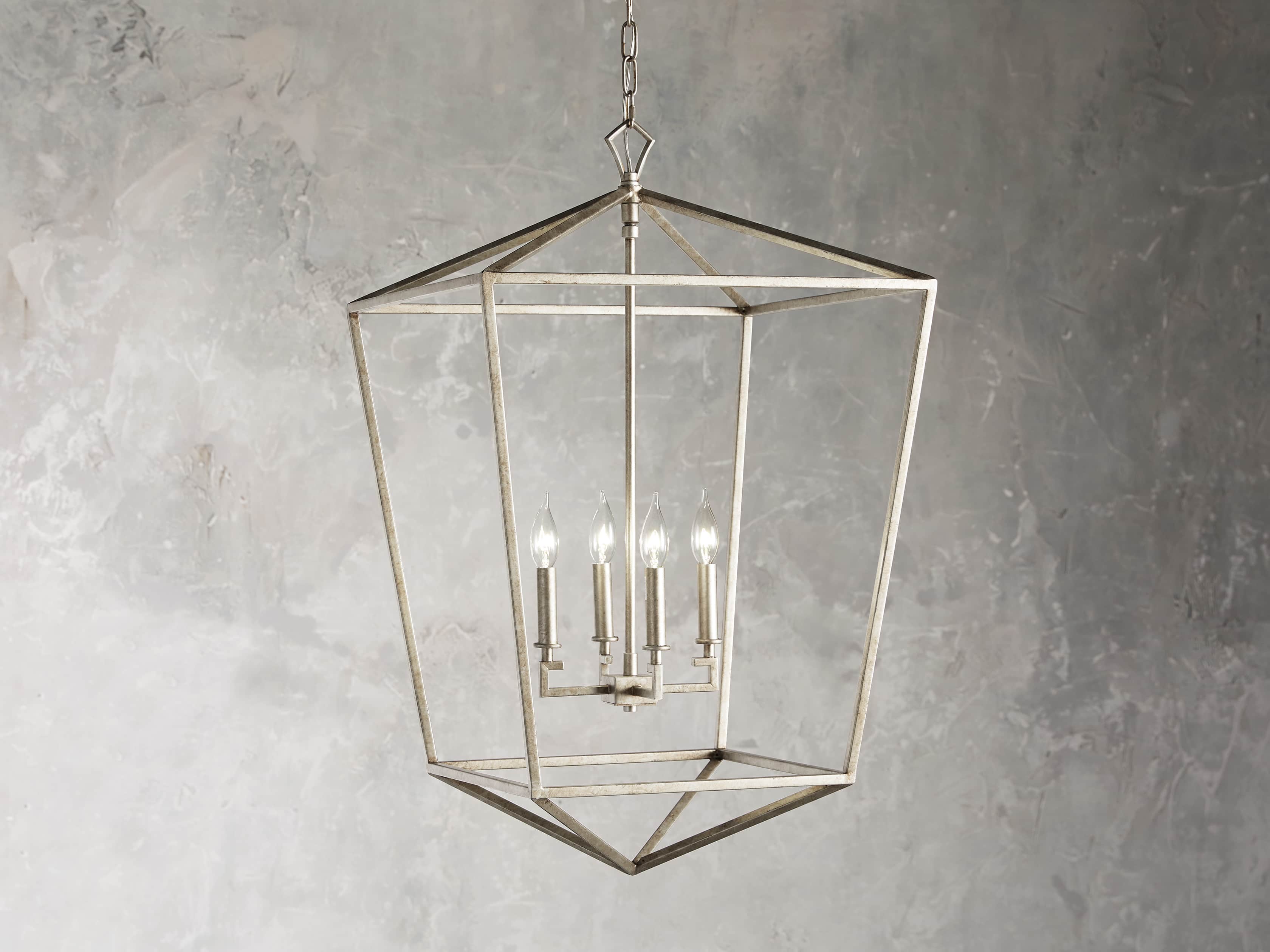 Garnet Hand Forged Cage Chandelier - Image 11
