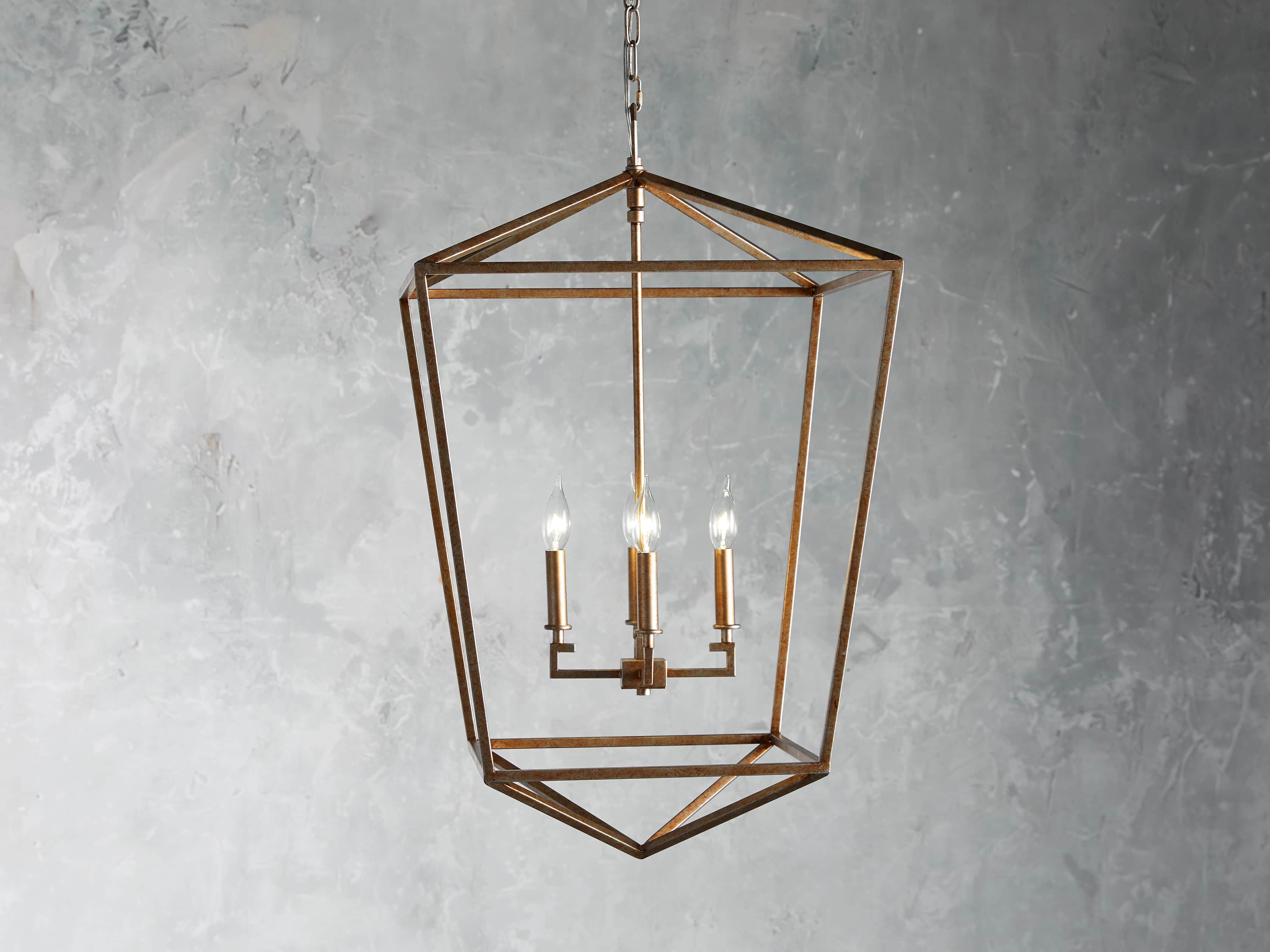 Garnet Hand Forged Cage Chandelier - Image 2