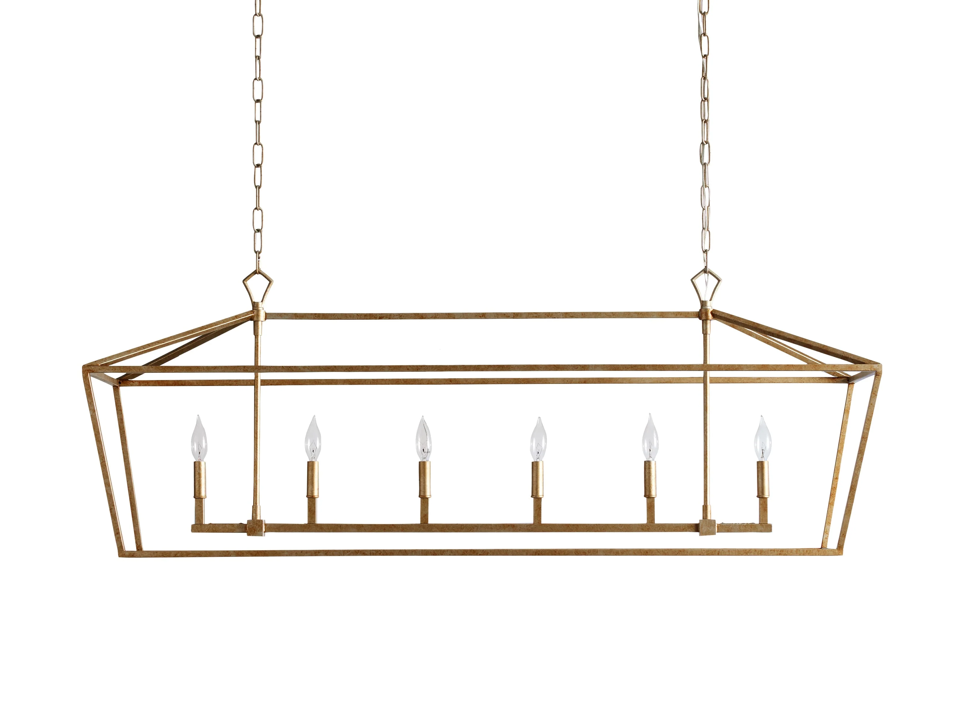 Garnet Hand Forged Rectangular Chandelier - Image 12