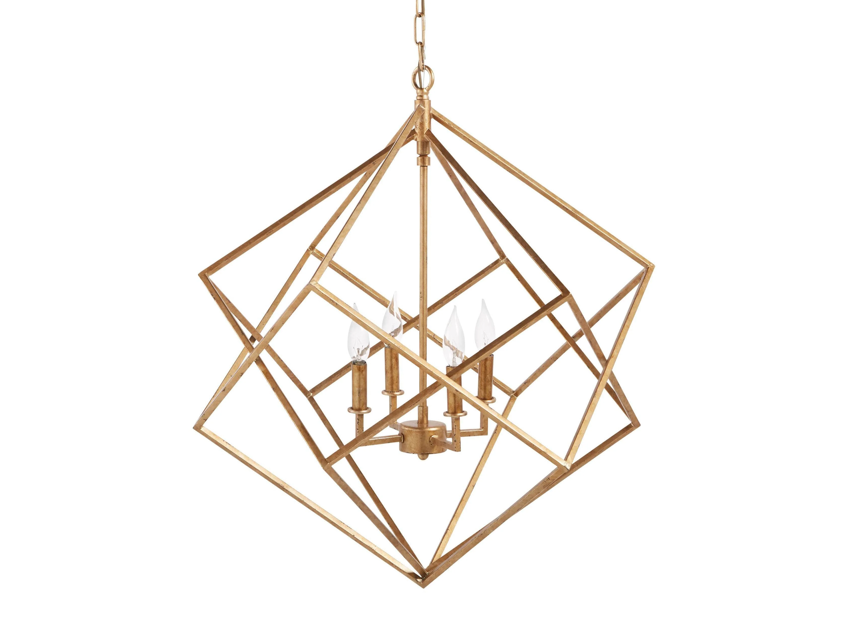 Geode Minimalist Geometric Frame Chandelier 30" - Image 3