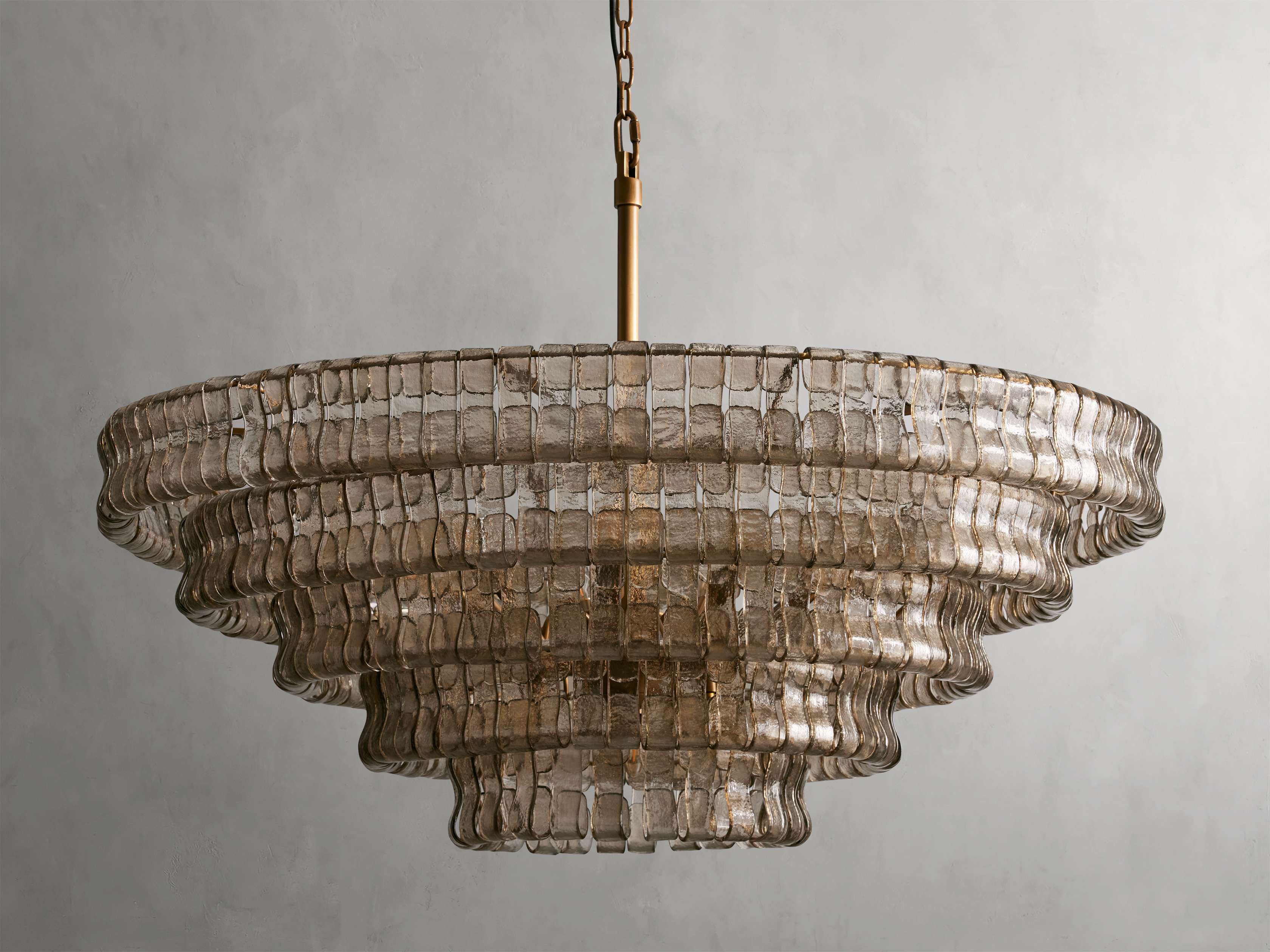 Ghiaccio Handcrafted Glass Round Chandelier - Image 13