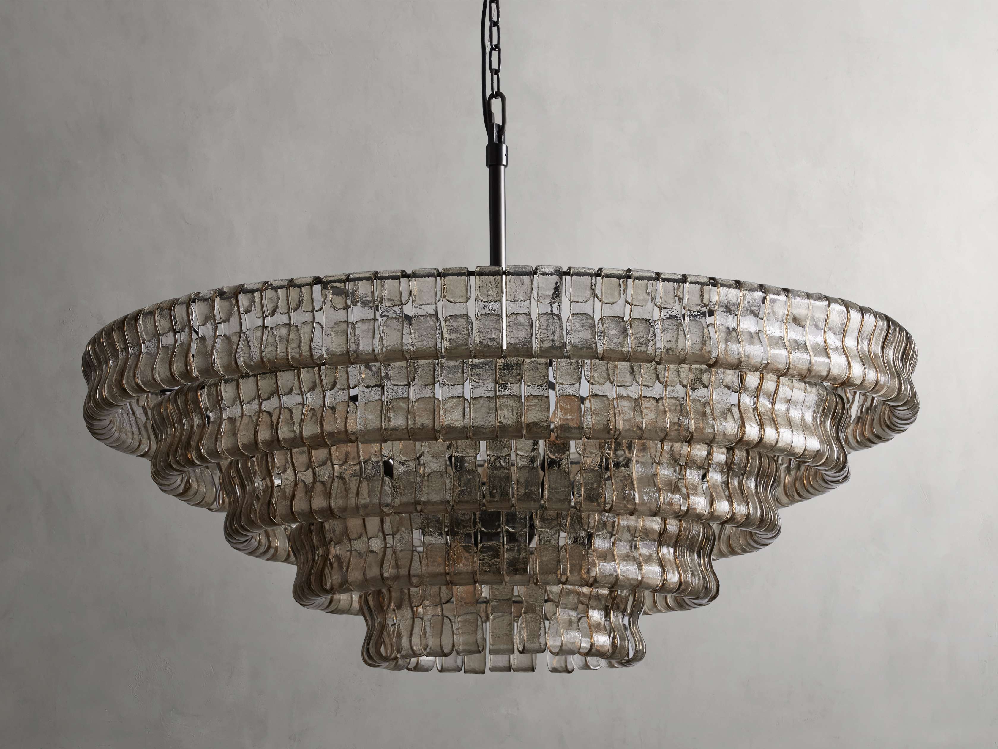 Ghiaccio Handcrafted Glass Round Chandelier - Image 18