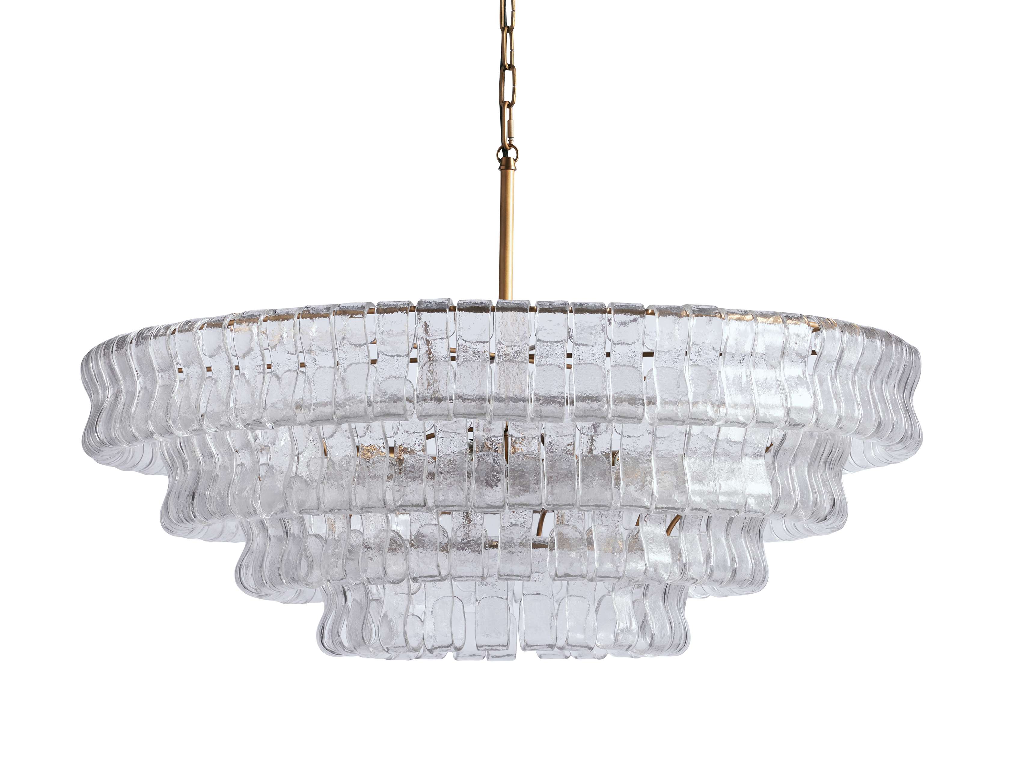 Ghiaccio Handcrafted Glass Round Chandelier - Image 29