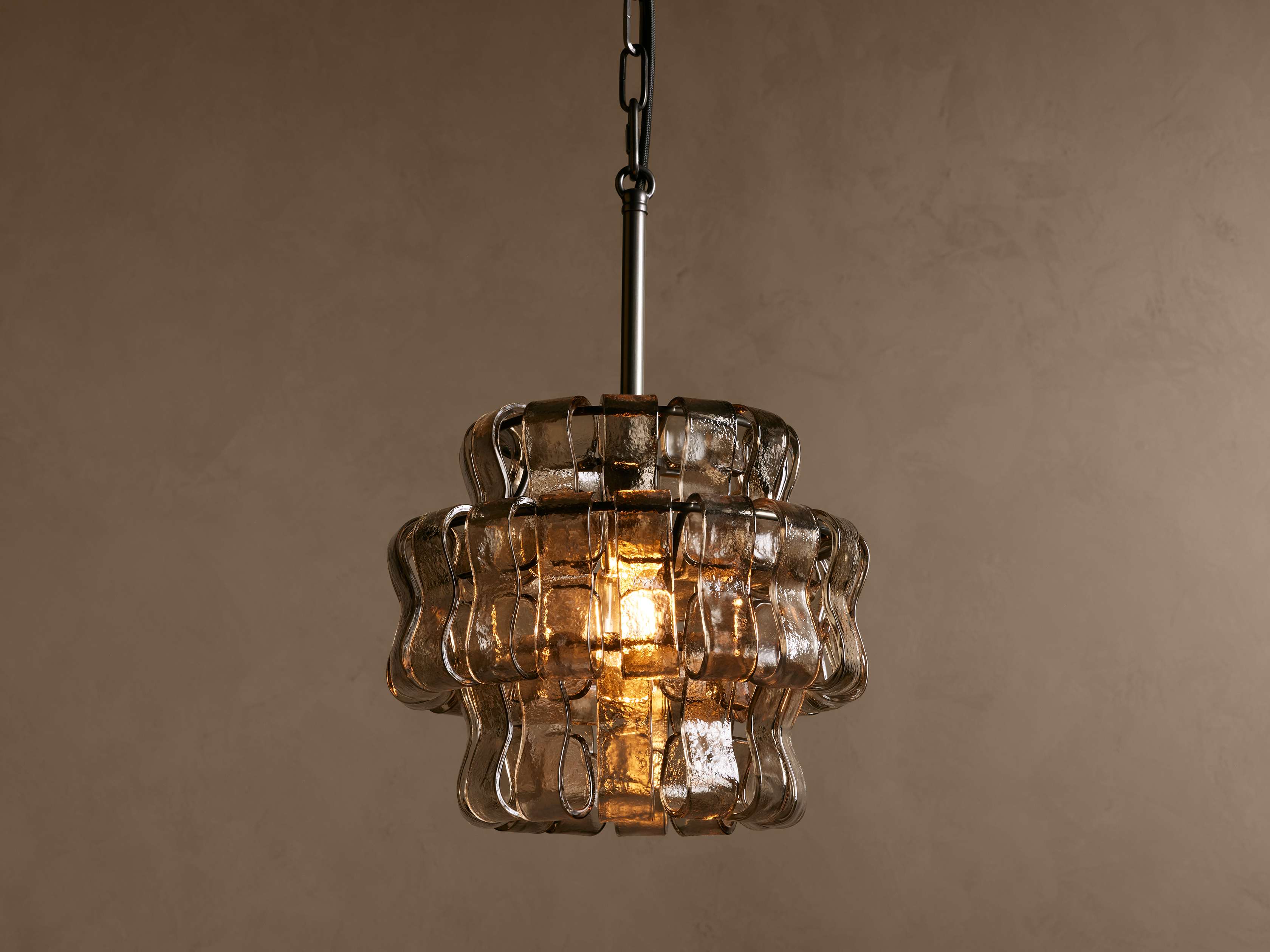 Ghiaccio Textured Glass Pendant Light - Image 12