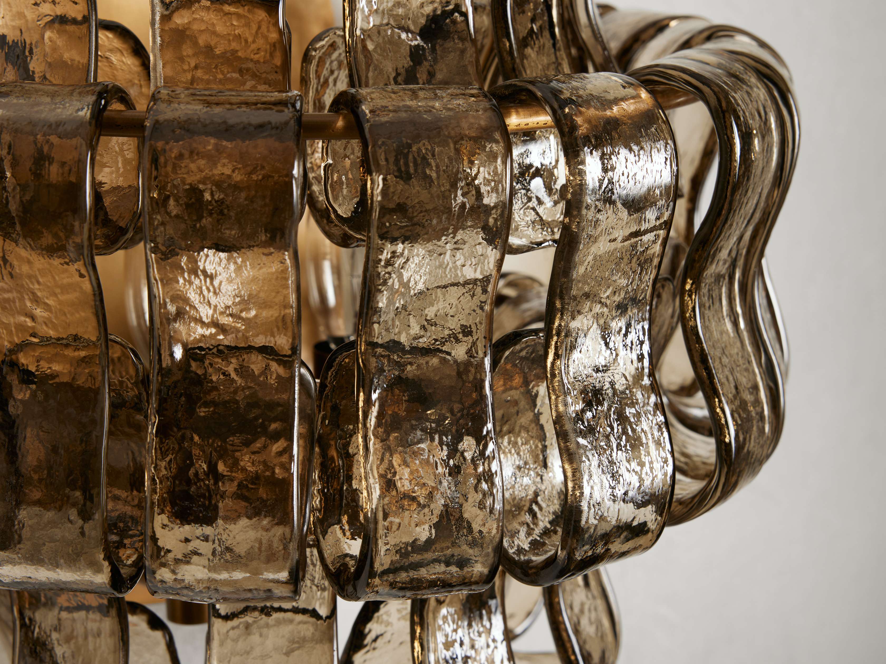 Ghiaccio Textured Glass Wall Sconces - Image 4