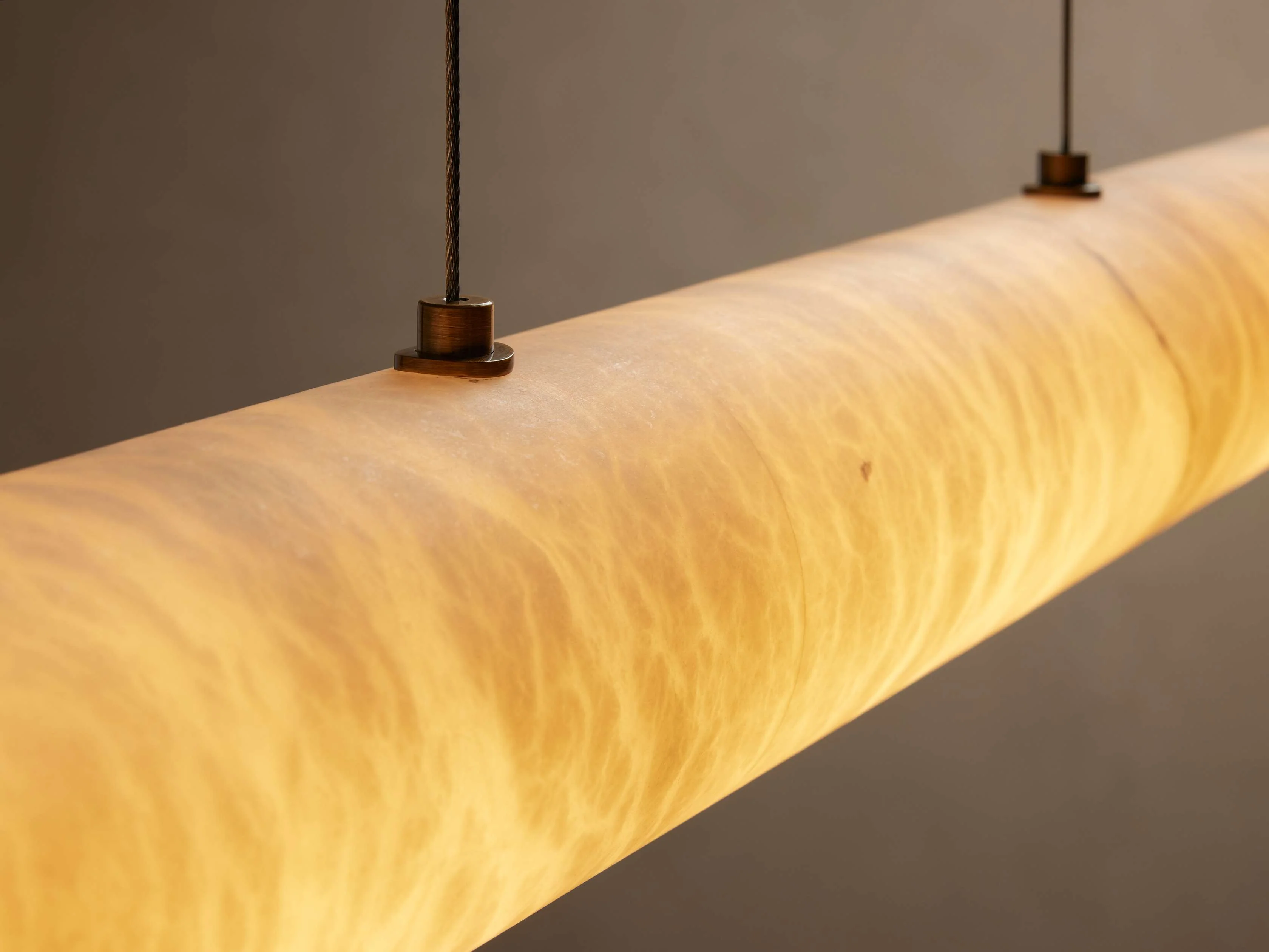 Halima Alabaster Veined Linear Chandelier - Image 10