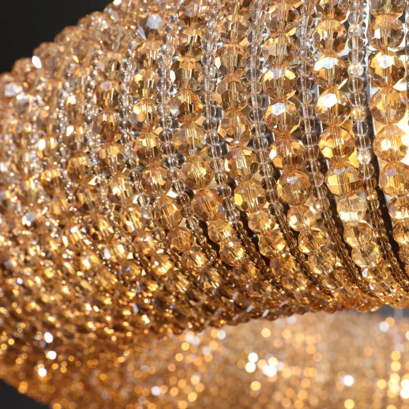 Halo Stranded Crystal Round Chandelier 32" - Image 8