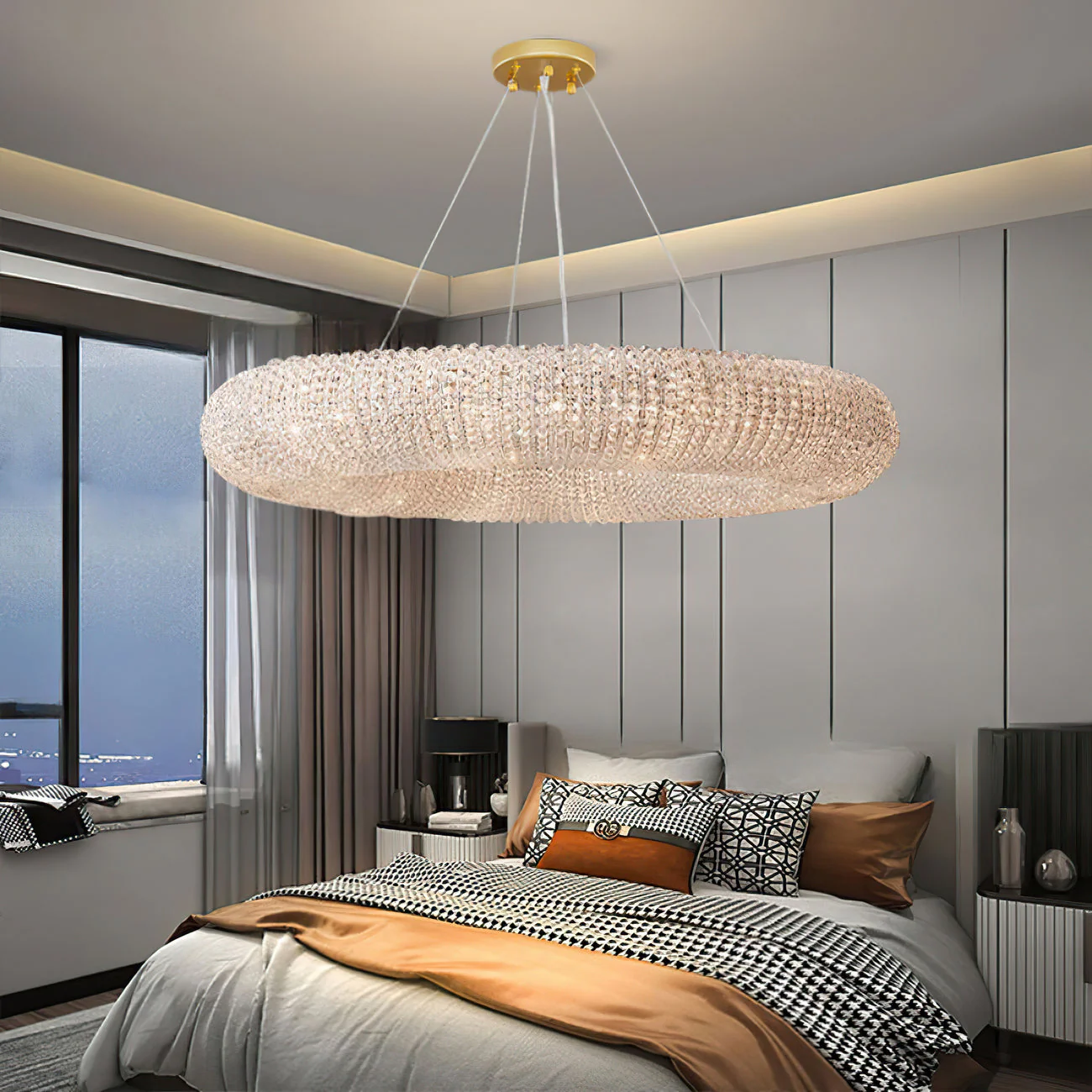 Halo Stranded Crystal Round Chandelier 41" - Image 19