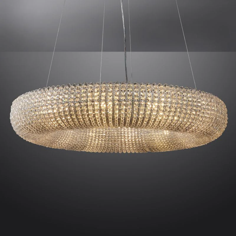 Halo Stranded Crystal Round Chandelier 41" - Image 4