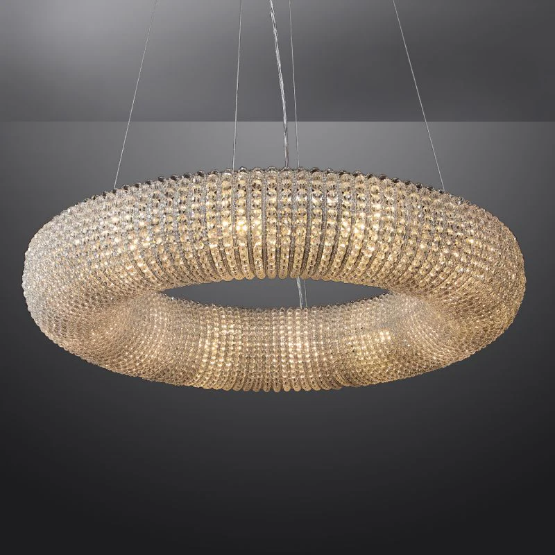 Halo Stranded Crystal Round Chandelier 41" - Image 6