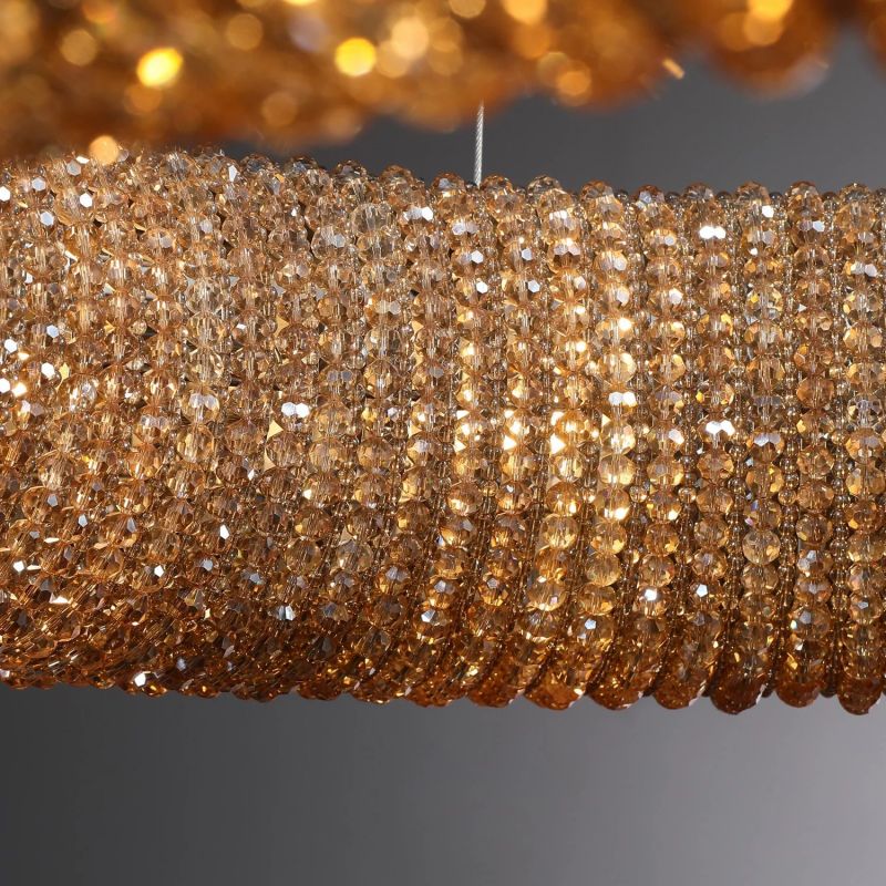 Halo Stranded Crystal Round Chandelier 59" - Image 10