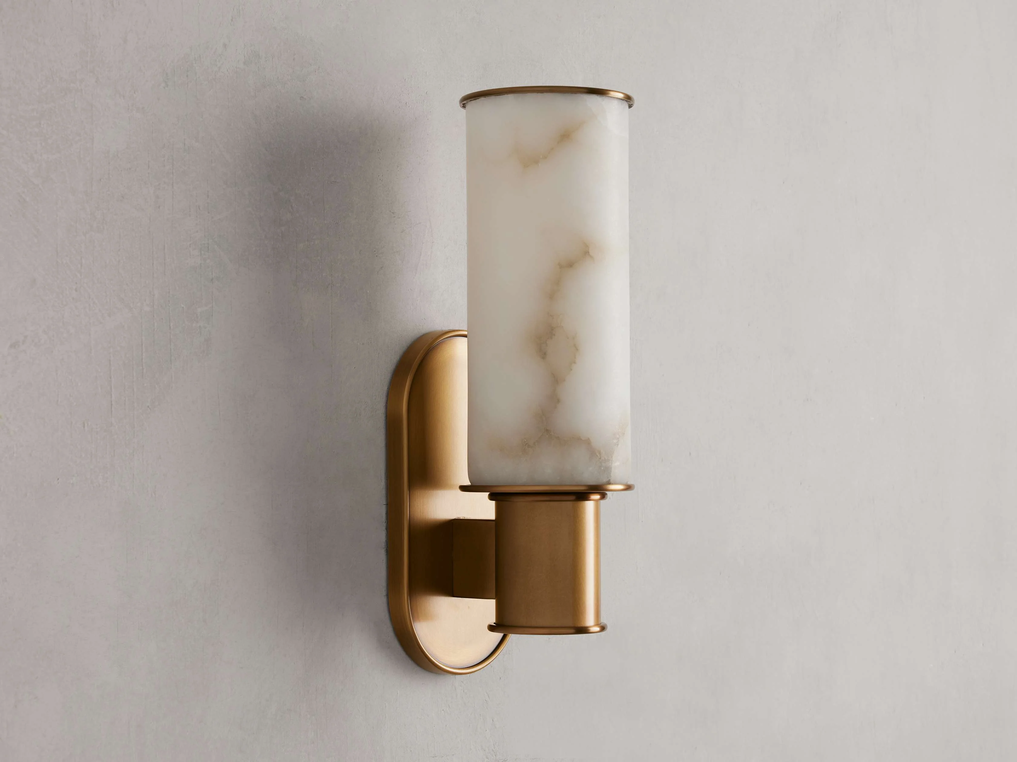 Harlin Sculpted Alabaster Wall Sconce - Image 2
