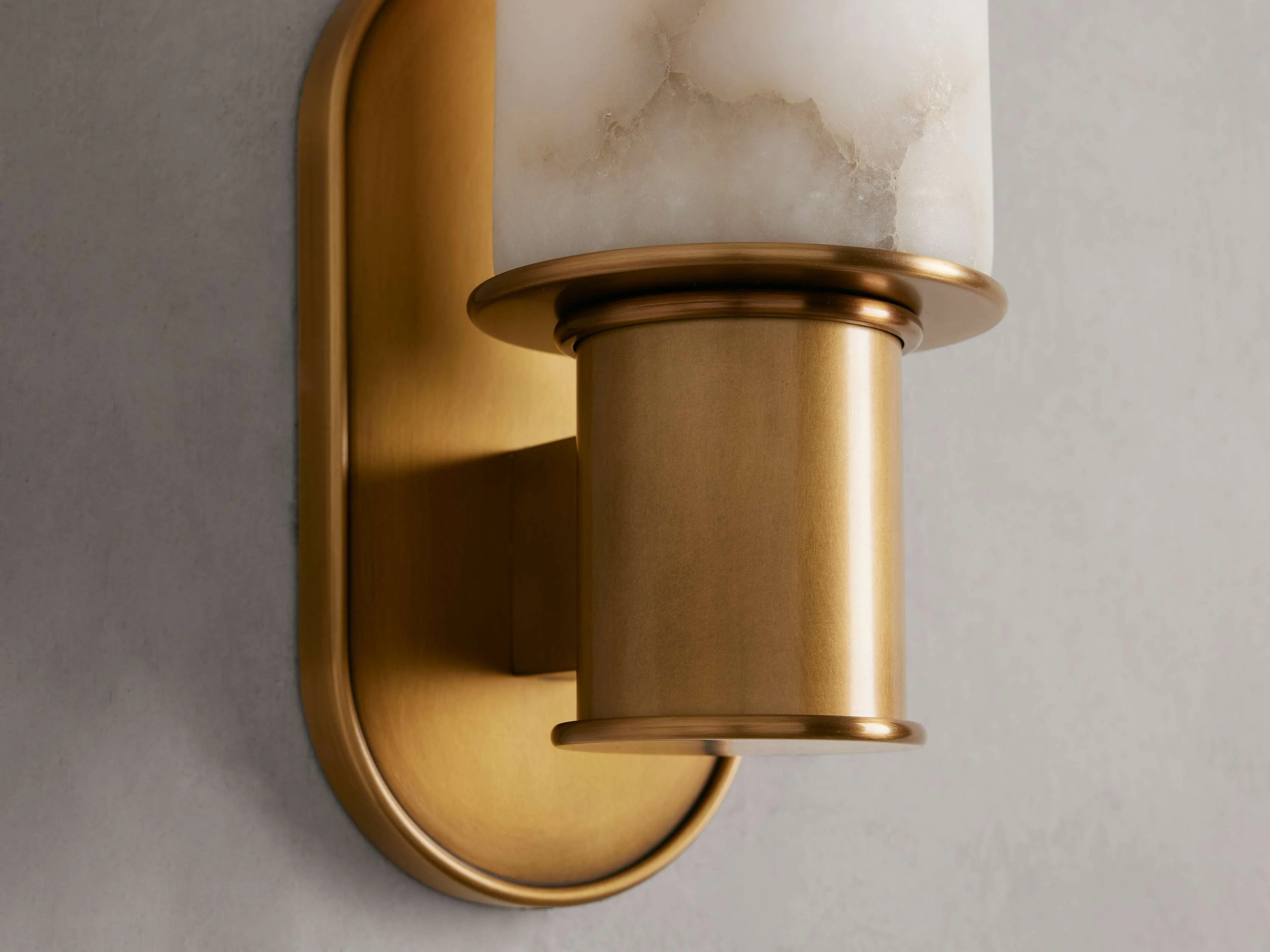 Harlin Sculpted Alabaster Wall Sconce - Image 3