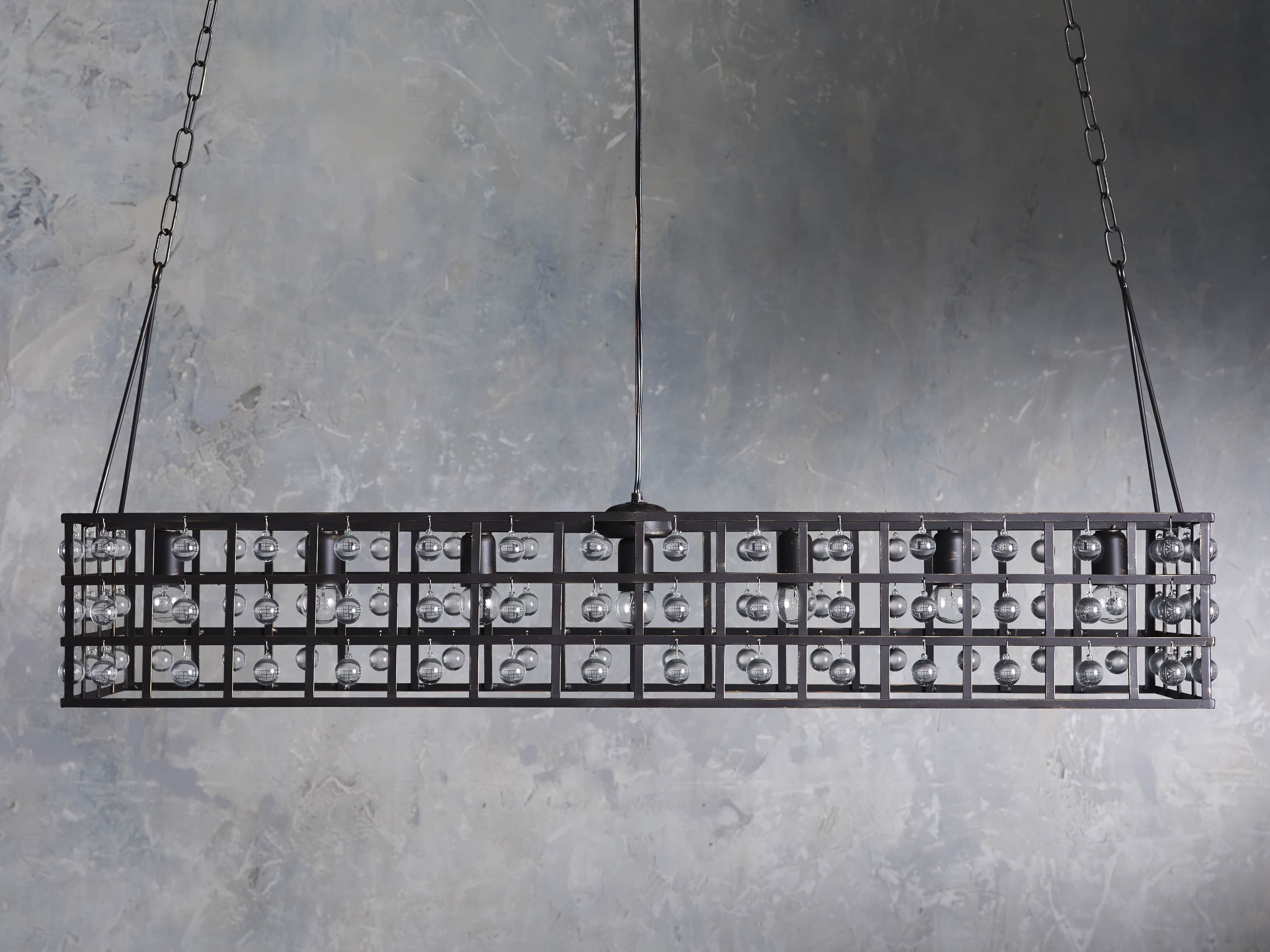 La Cage Astral Forge Rectangular Chandelier - Image 18