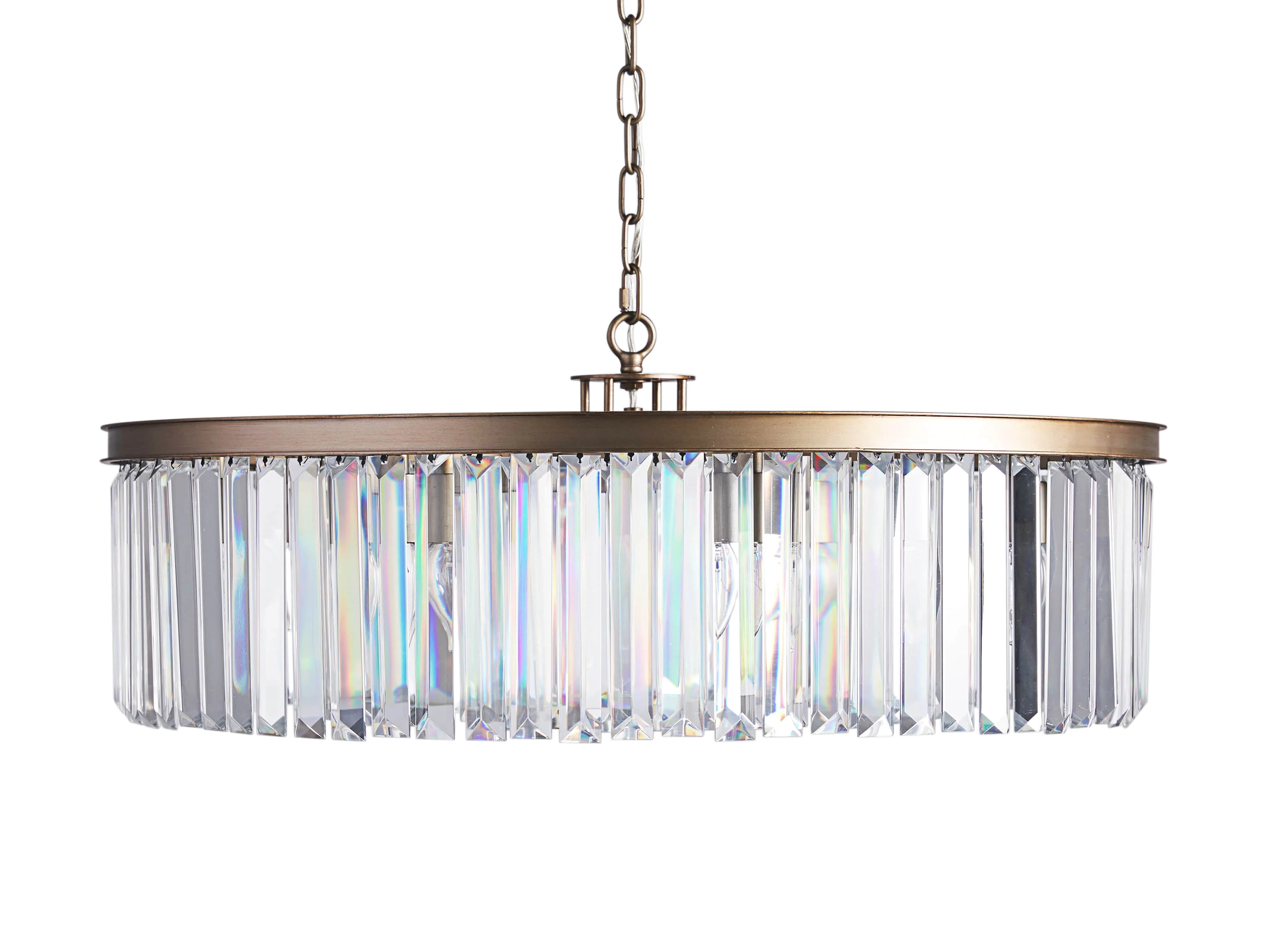 Leyland Faceted Deco Round Chandelier - Image 4