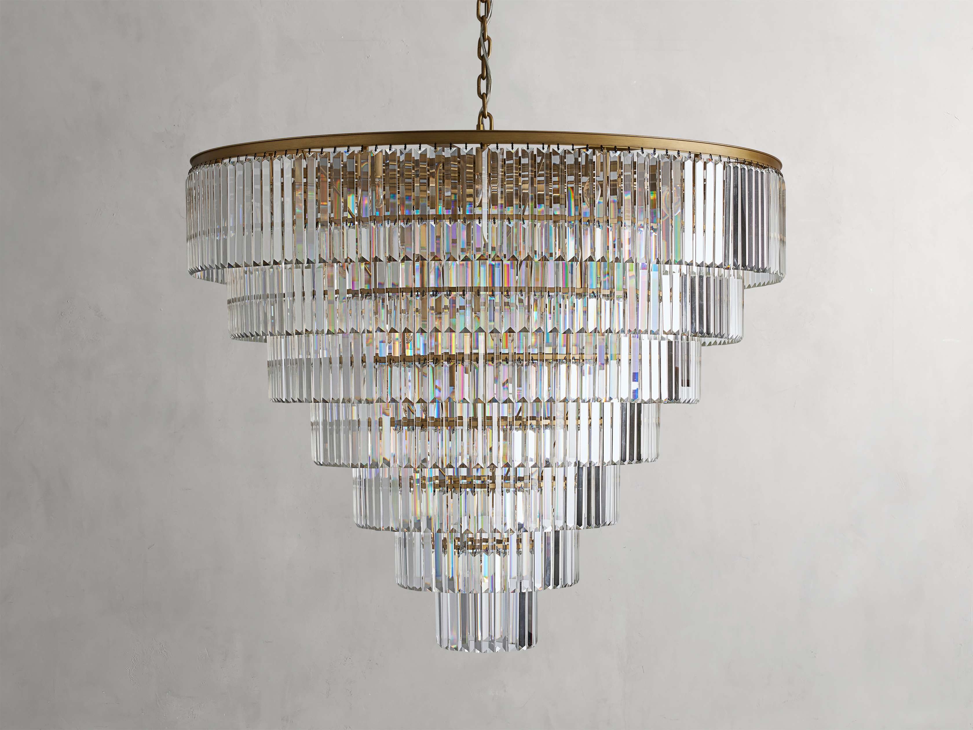 Leyland Prism Crystal Tiered Round Chandelier - Image 12
