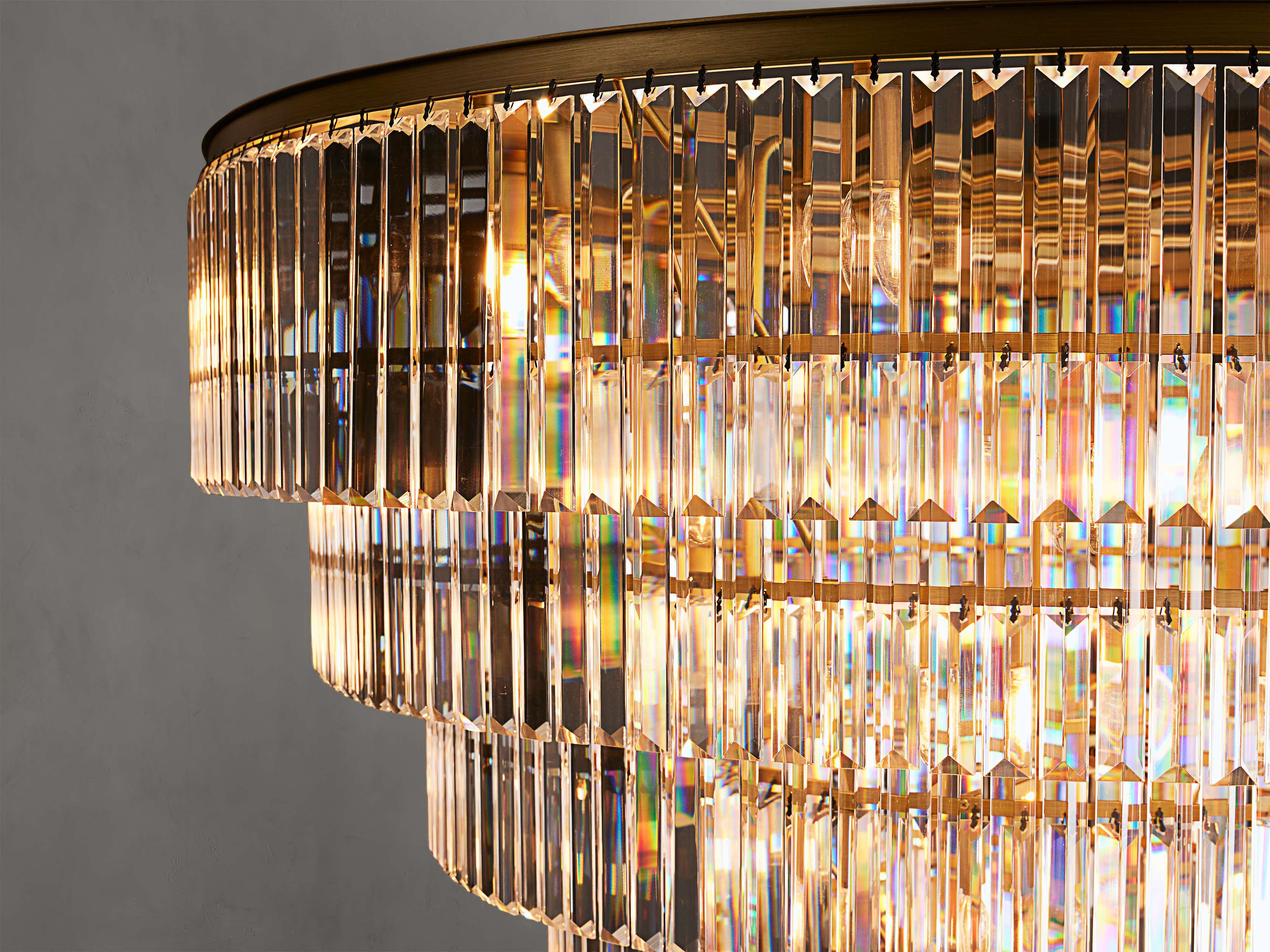 Leyland Prism Crystal Tiered Round Chandelier - Image 13