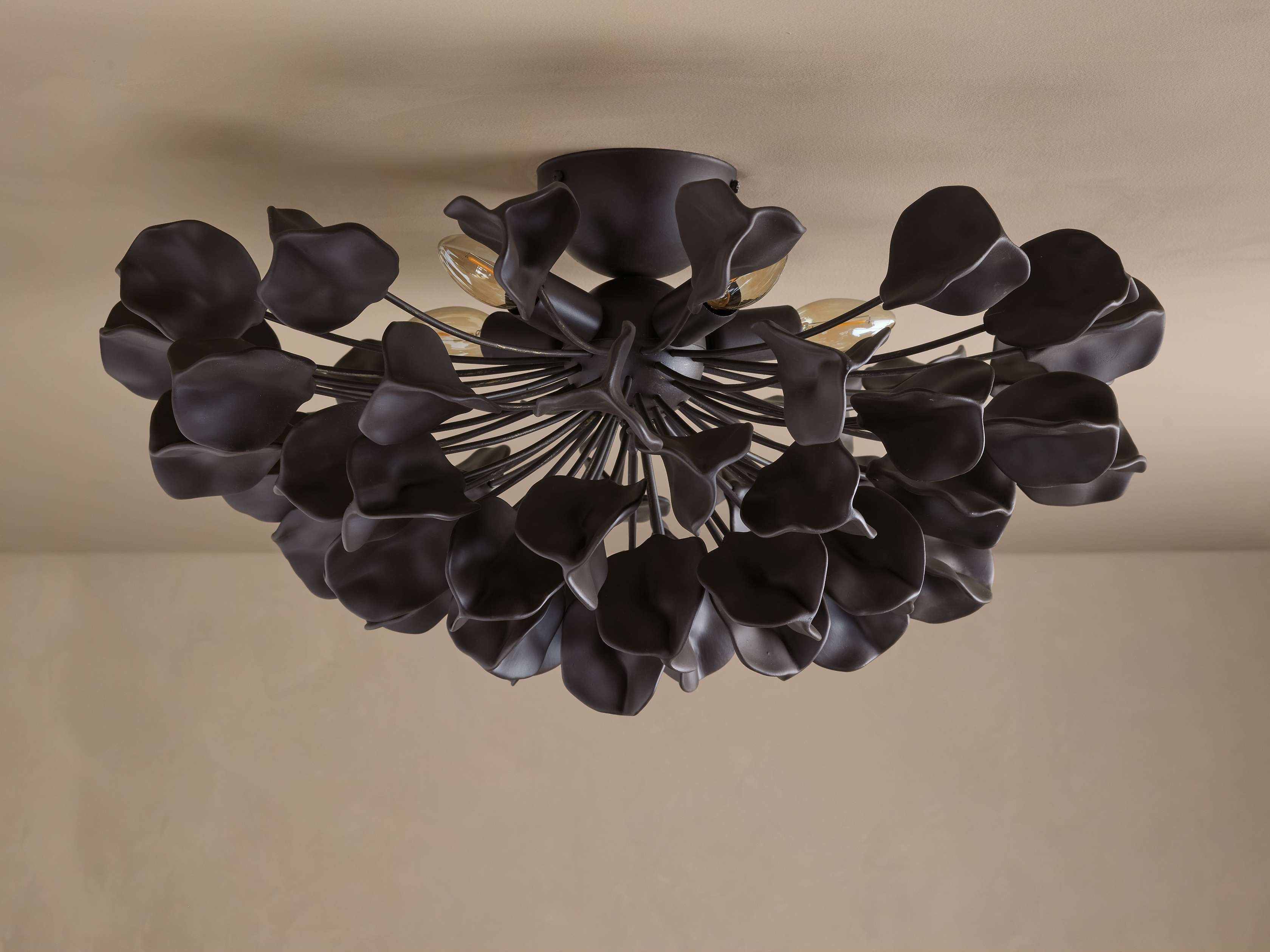 Lunaria Ceramic Leaf Flush Mount - Image 6