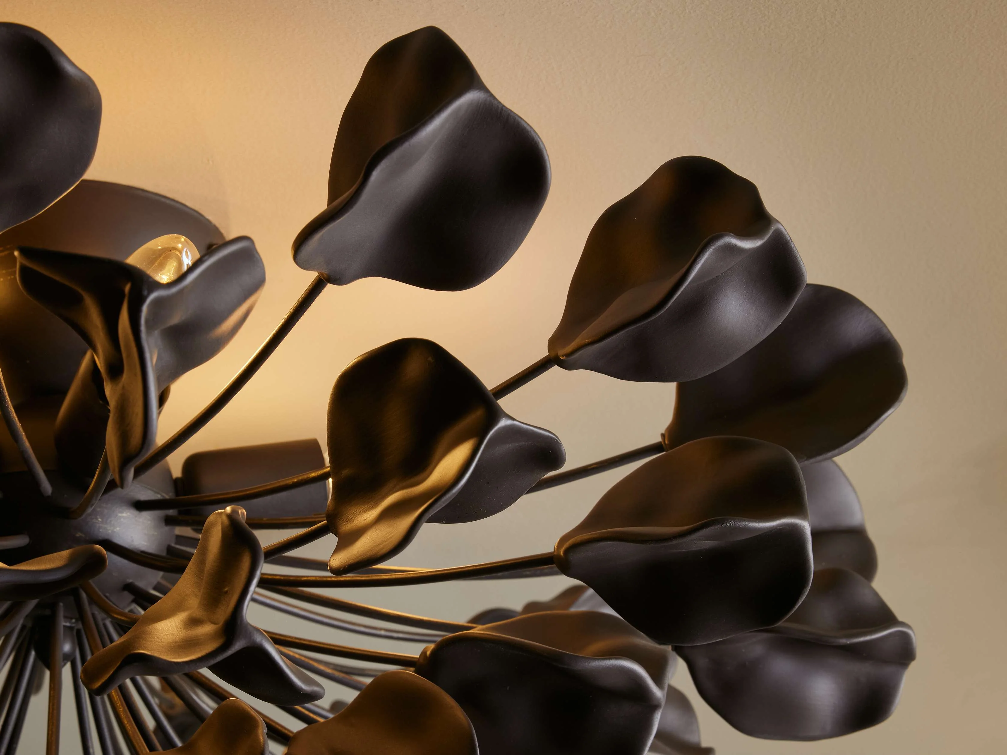Lunaria Ceramic Leaf Flush Mount - Image 7