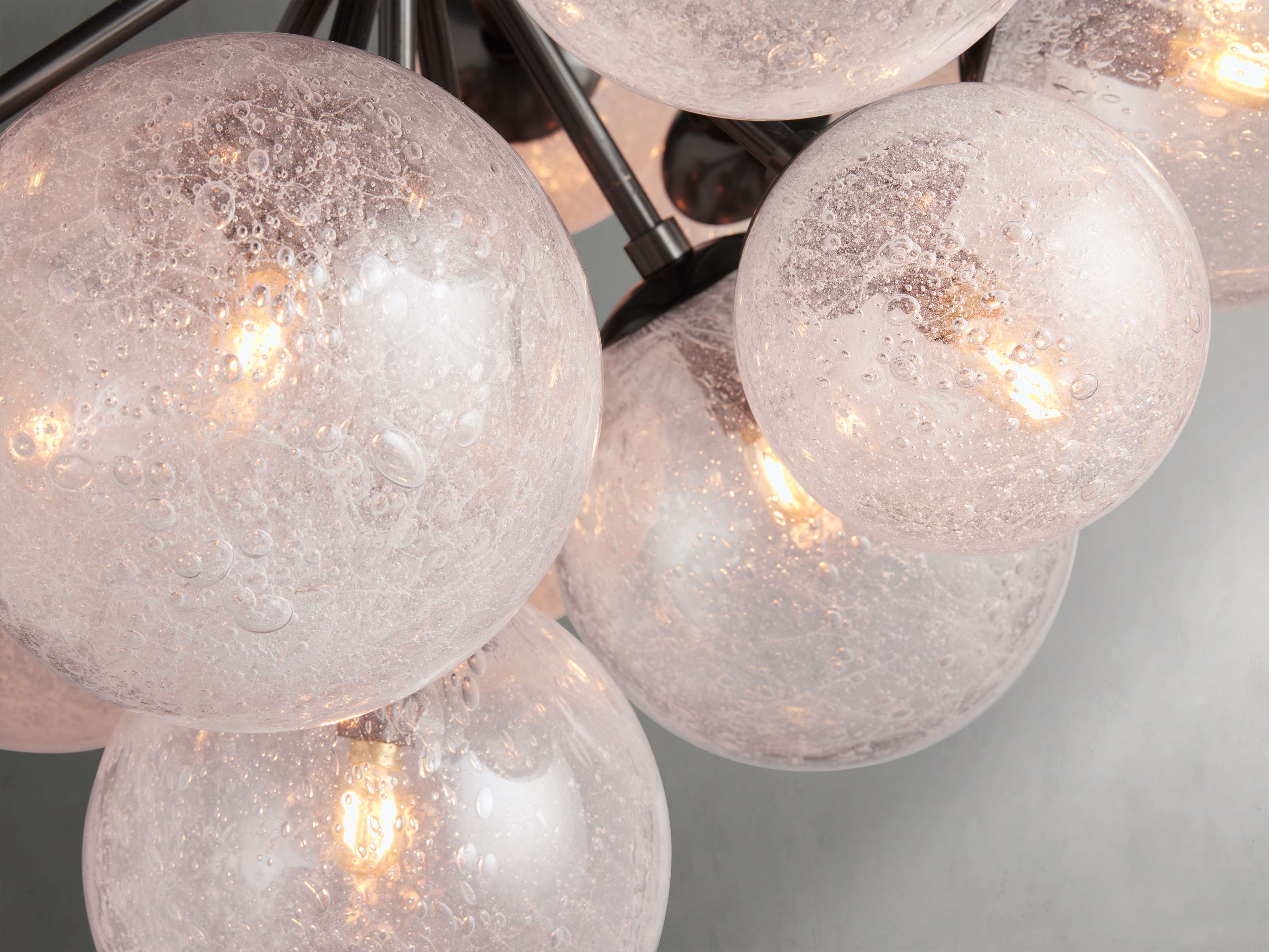 Mandoza Bubble Glass Round Chandelier - Image 8