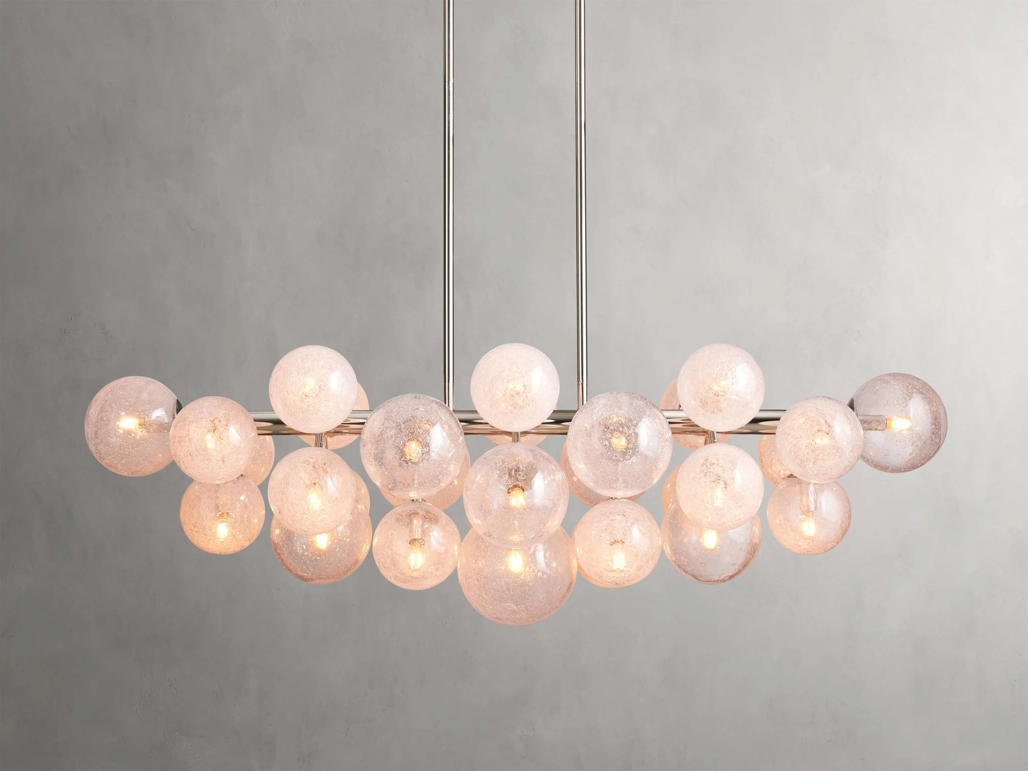 Mandoza Bubble Glass Linear Chandelier - Image 11