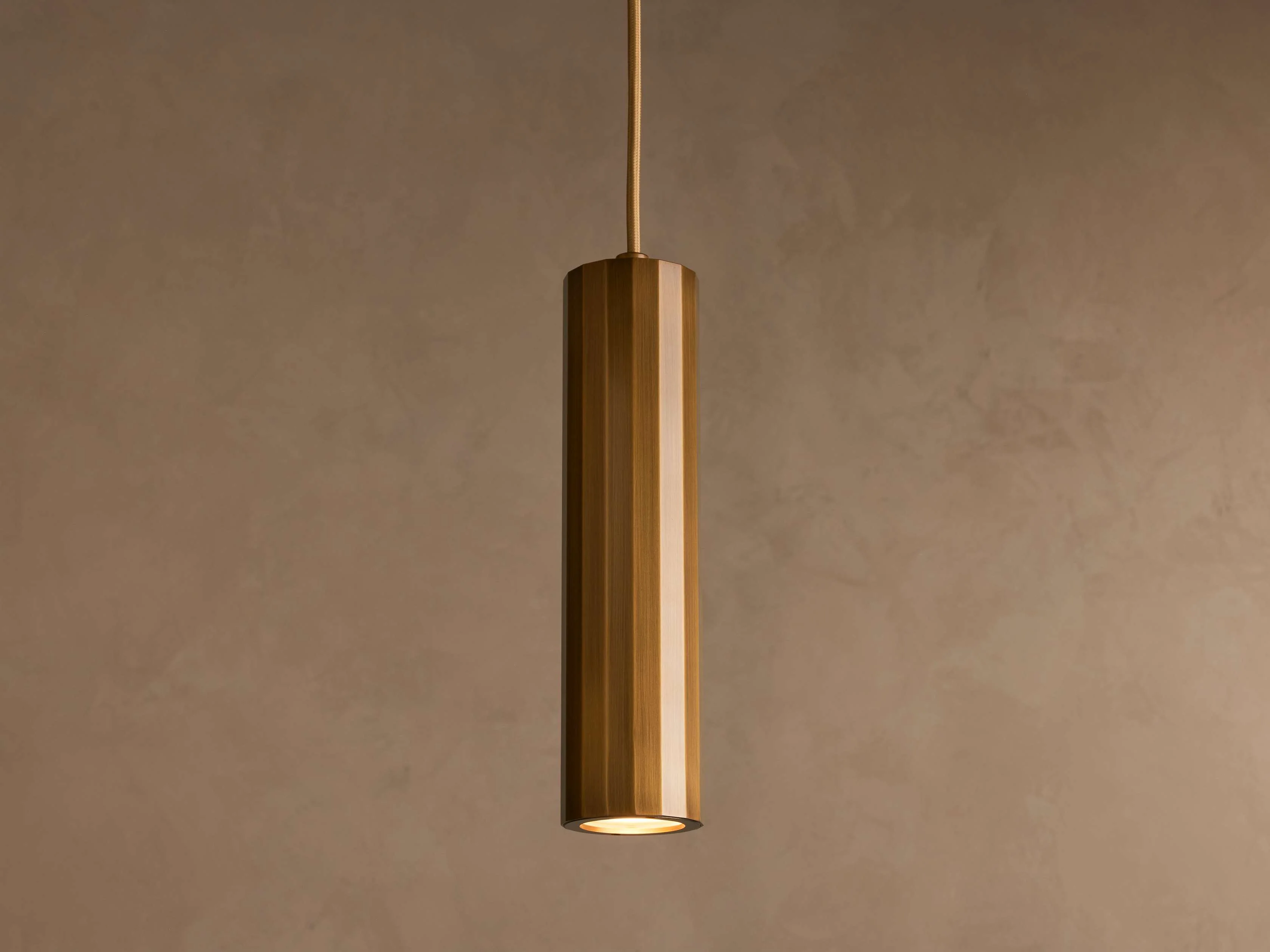 Matthie Faceted Diffused Pendant Light