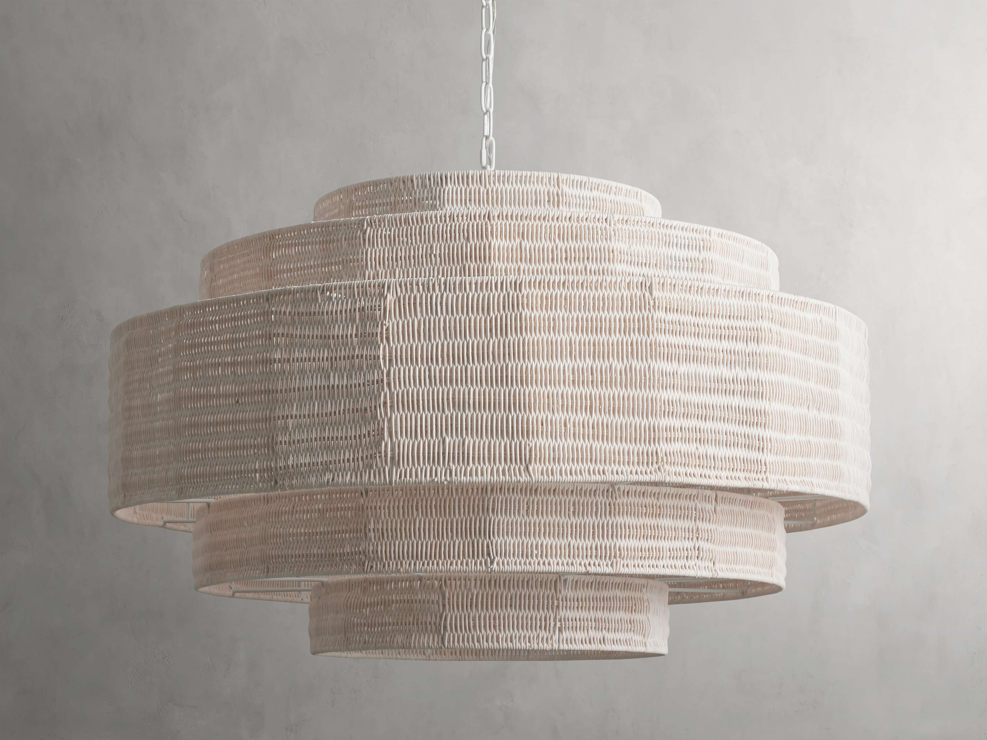 Paloma Handcrafted Rattan Tiered Chandelier - Image 22