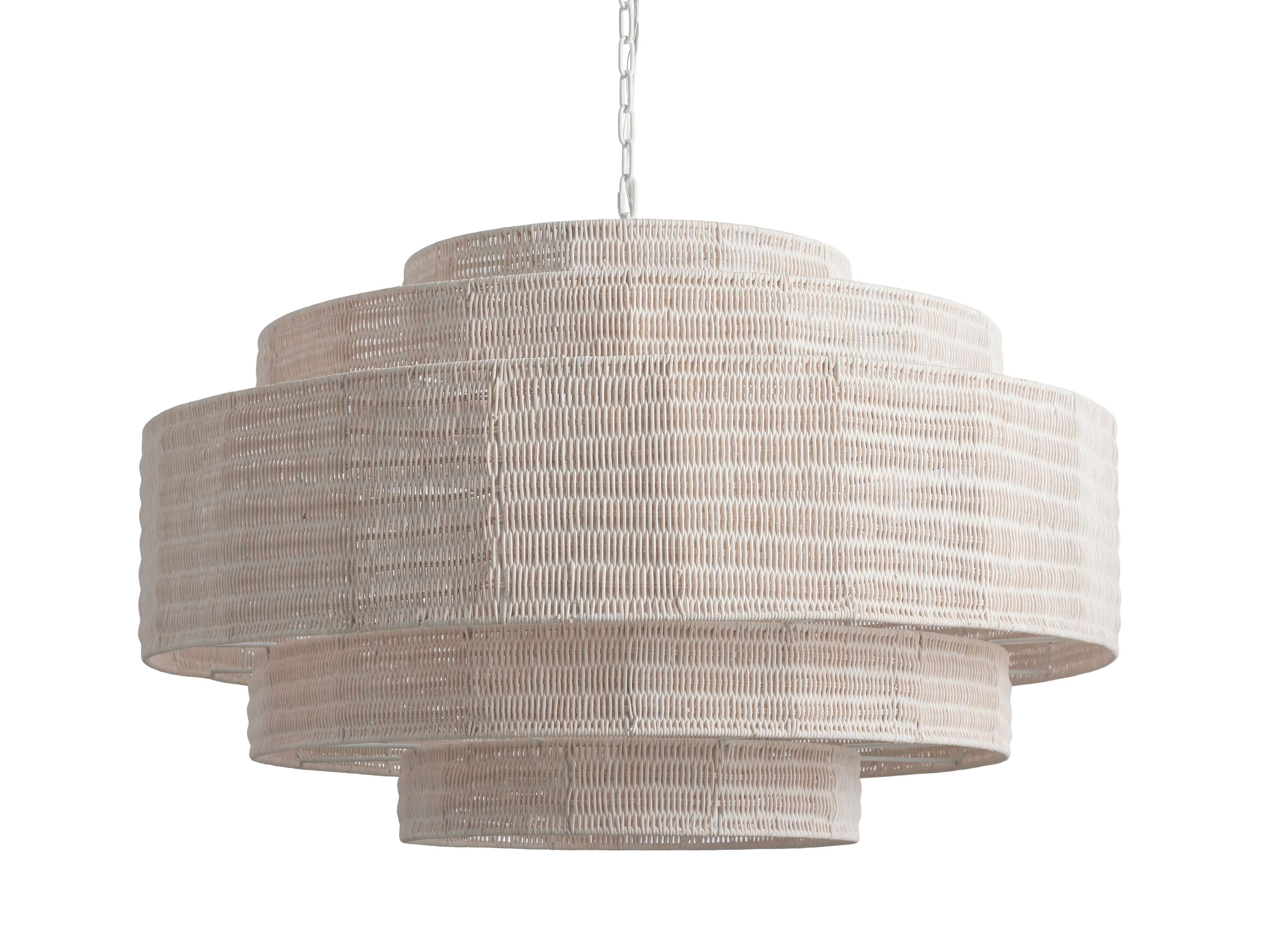 Paloma Handcrafted Rattan Tiered Chandelier - Image 25