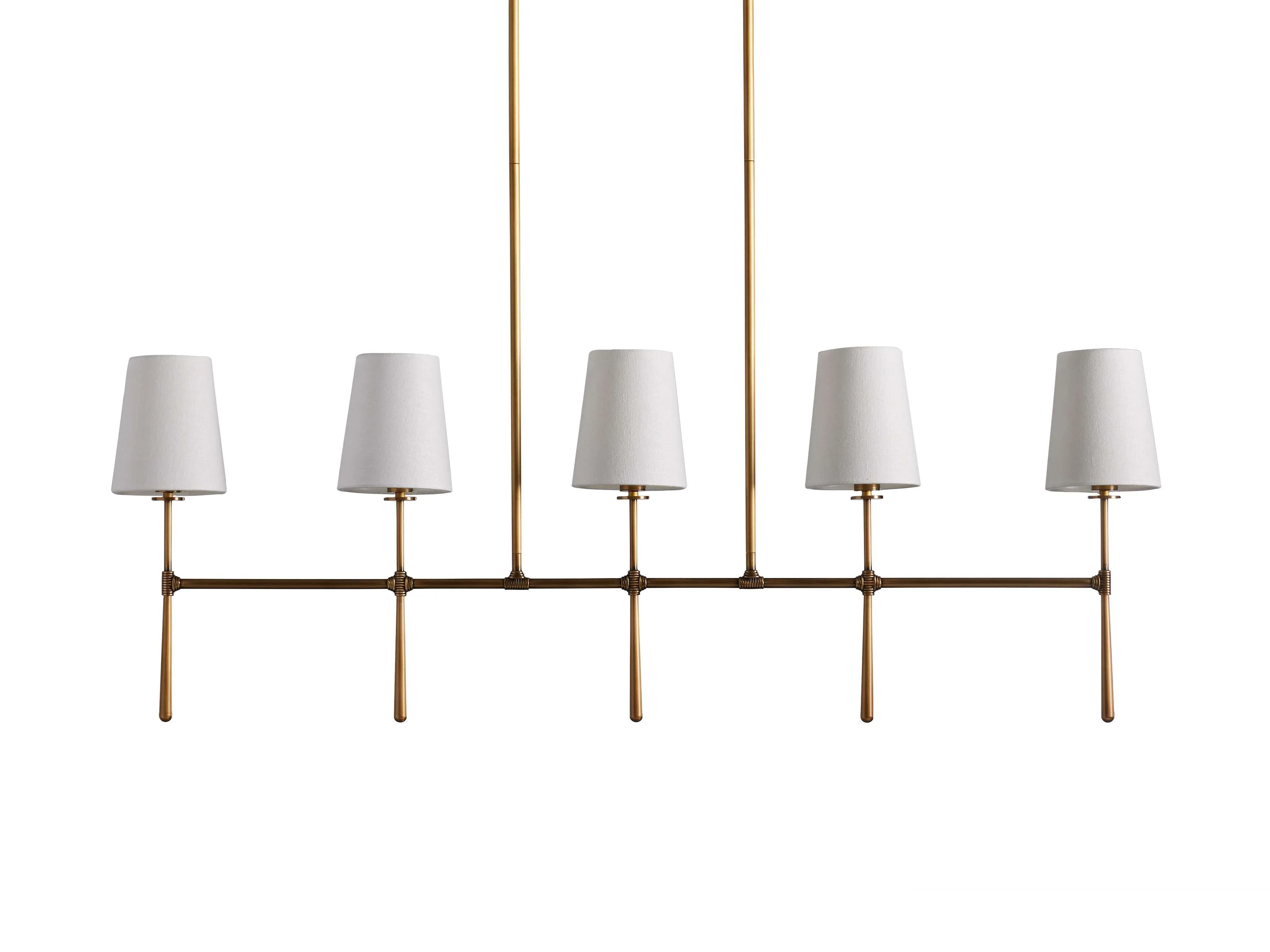 Rhodes Midcentury Torch Linear Chandelier - Image 5