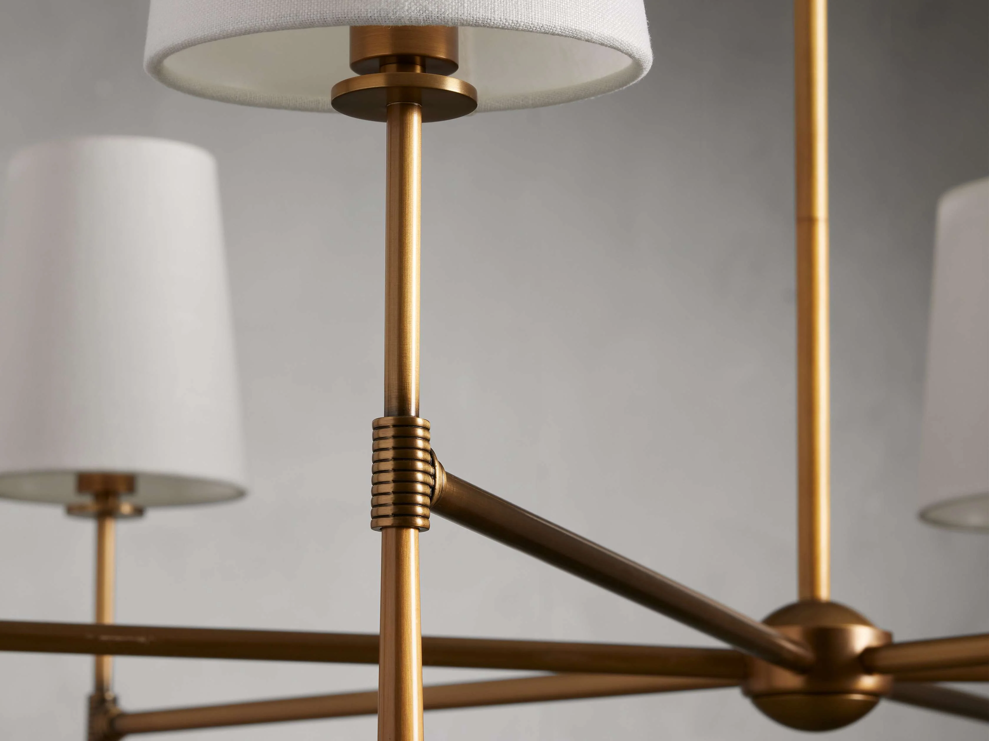 Rhodes Midcentury Torch Round Chandelier - Image 13