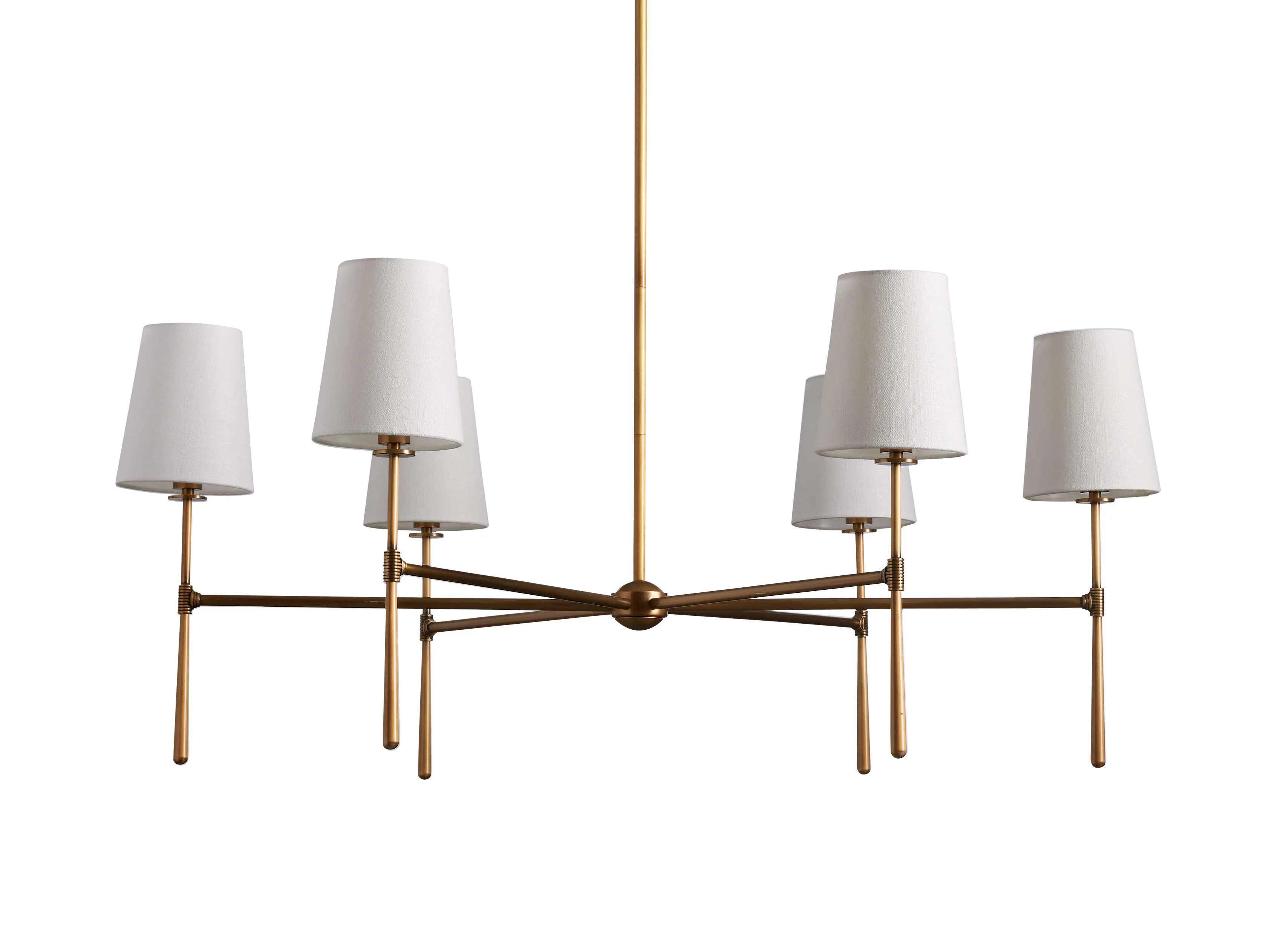 Rhodes Midcentury Torch Round Chandelier - Image 15