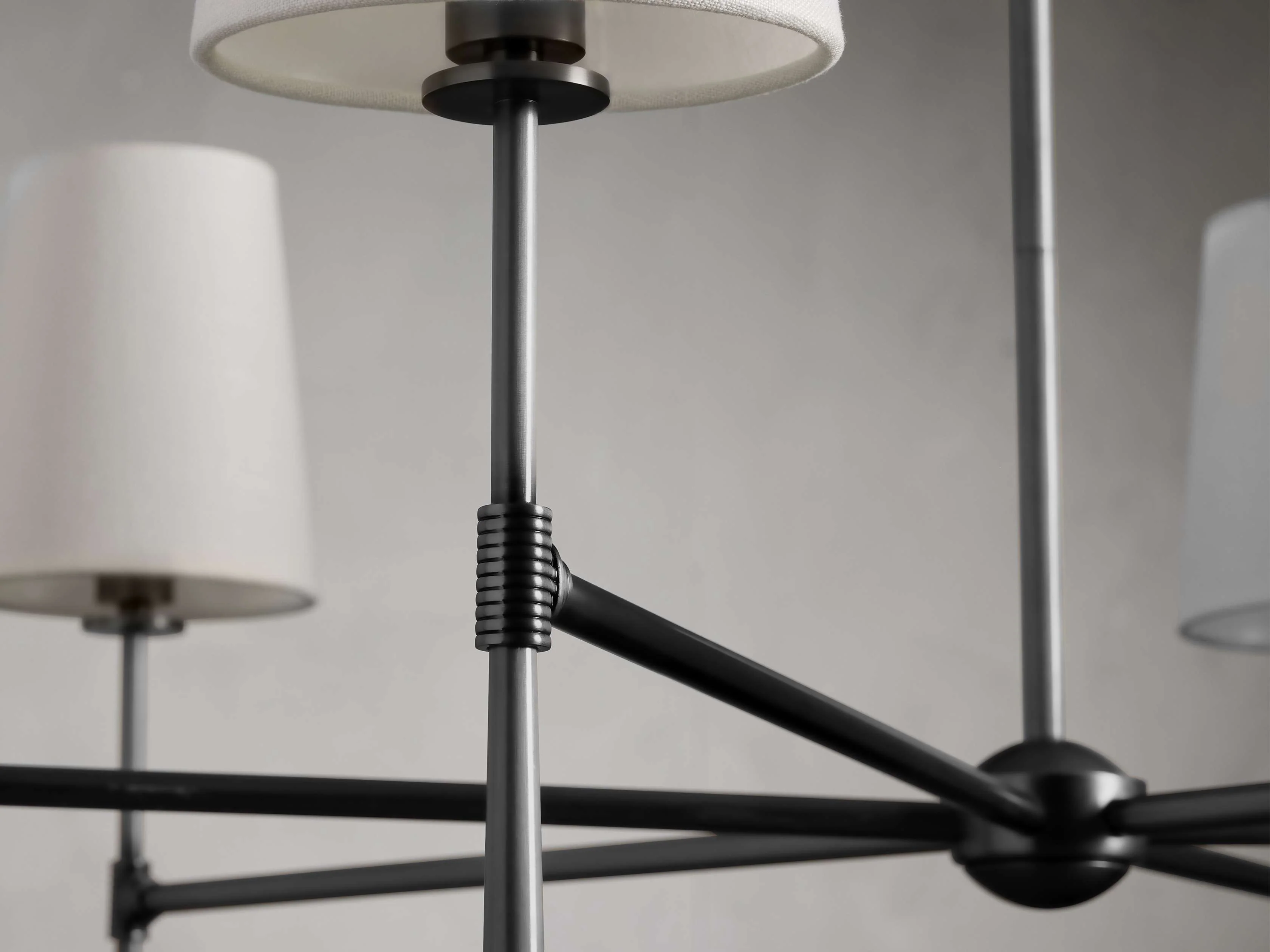 Rhodes Midcentury Torch Round Chandelier - Image 18