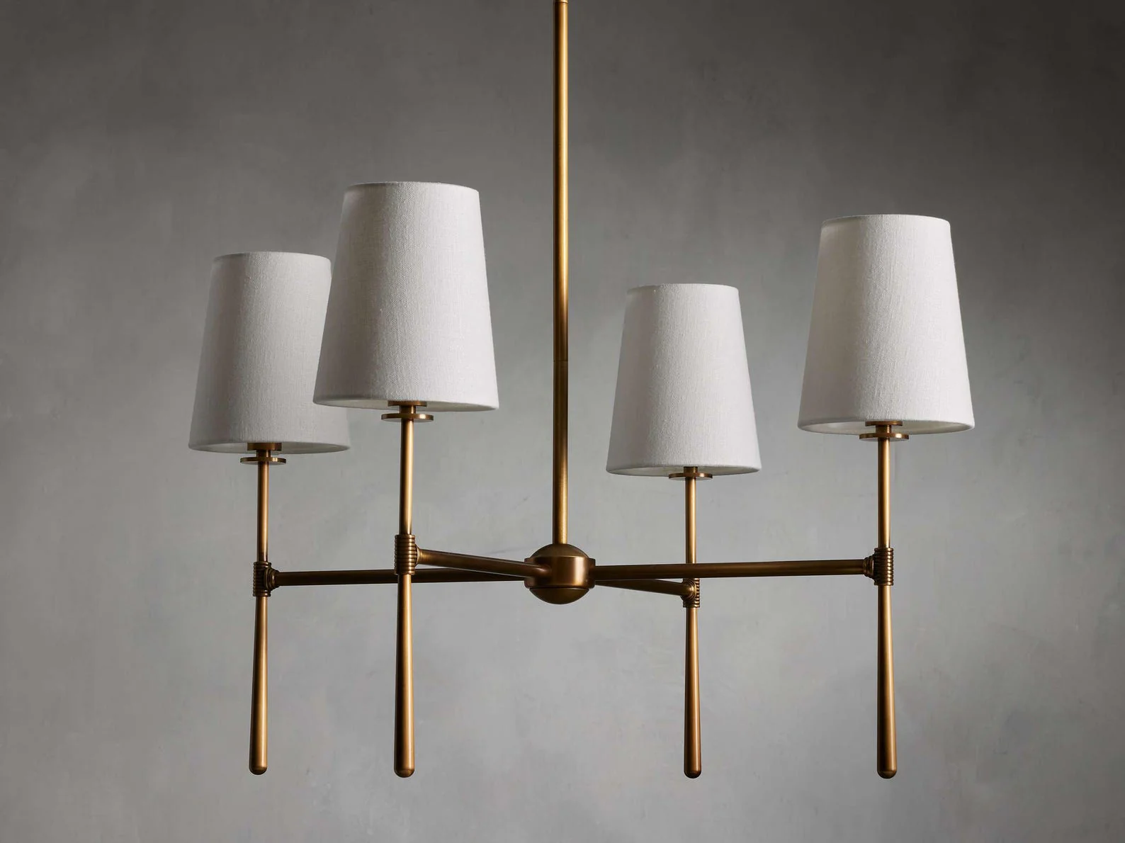Rhodes Midcentury Torch Round Chandelier - Image 2