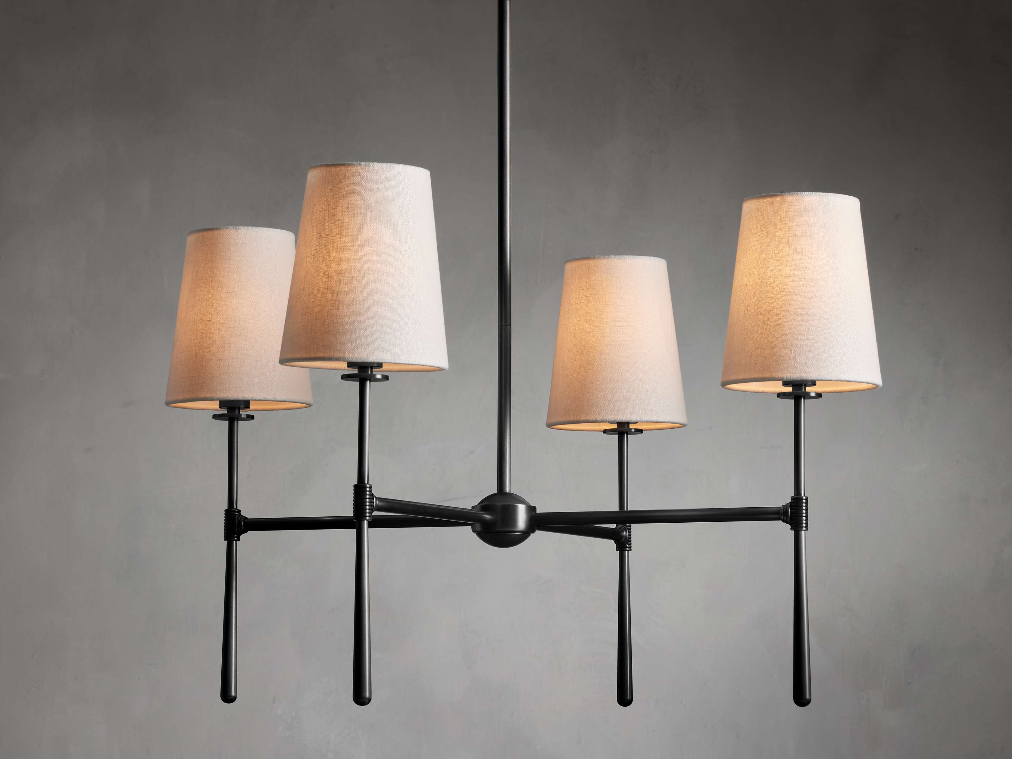 Rhodes Midcentury Torch Round Chandelier - Image 6