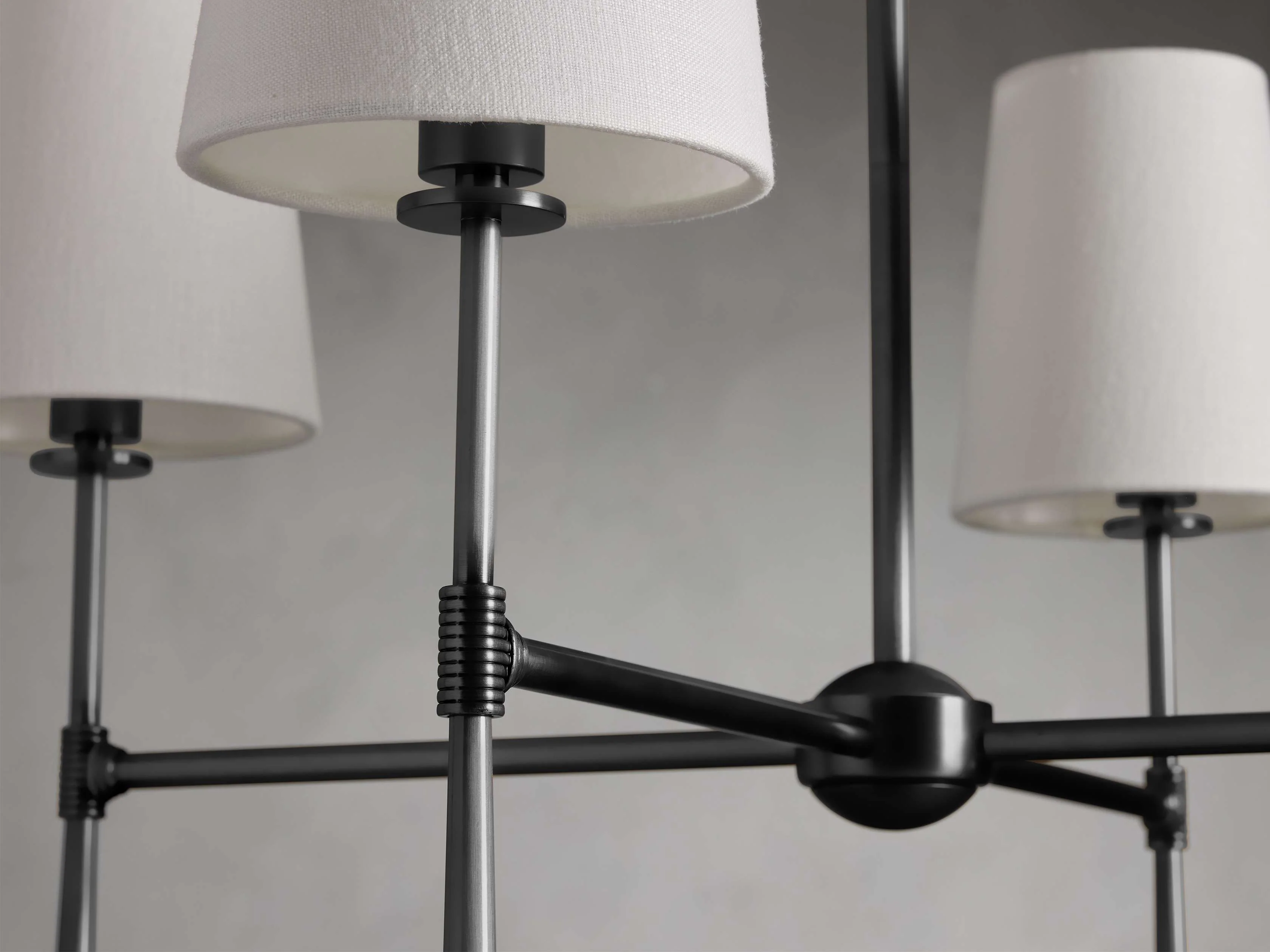 Rhodes Midcentury Torch Round Chandelier - Image 8