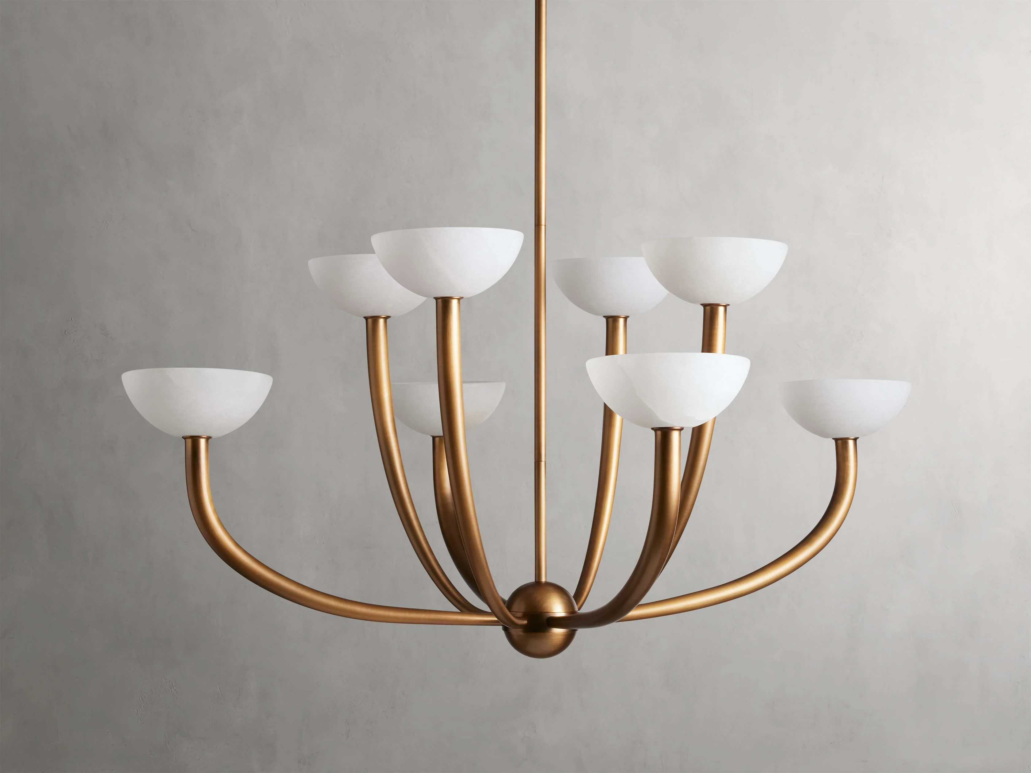 Saguaro Alabaster Patina Round Chandelier - Image 12