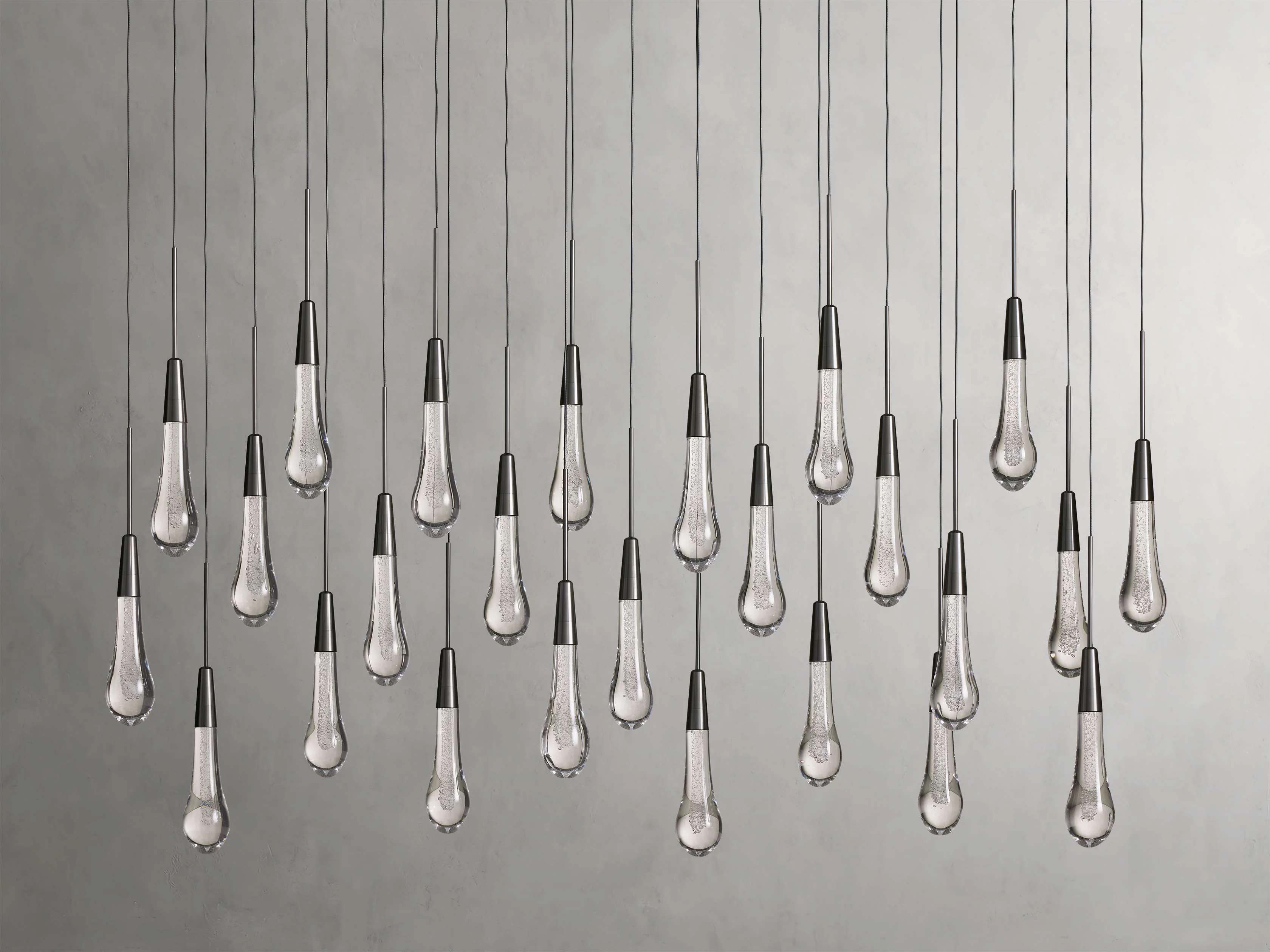 Soltaire Raindrop Crystal Linear Chandelier - Image 28