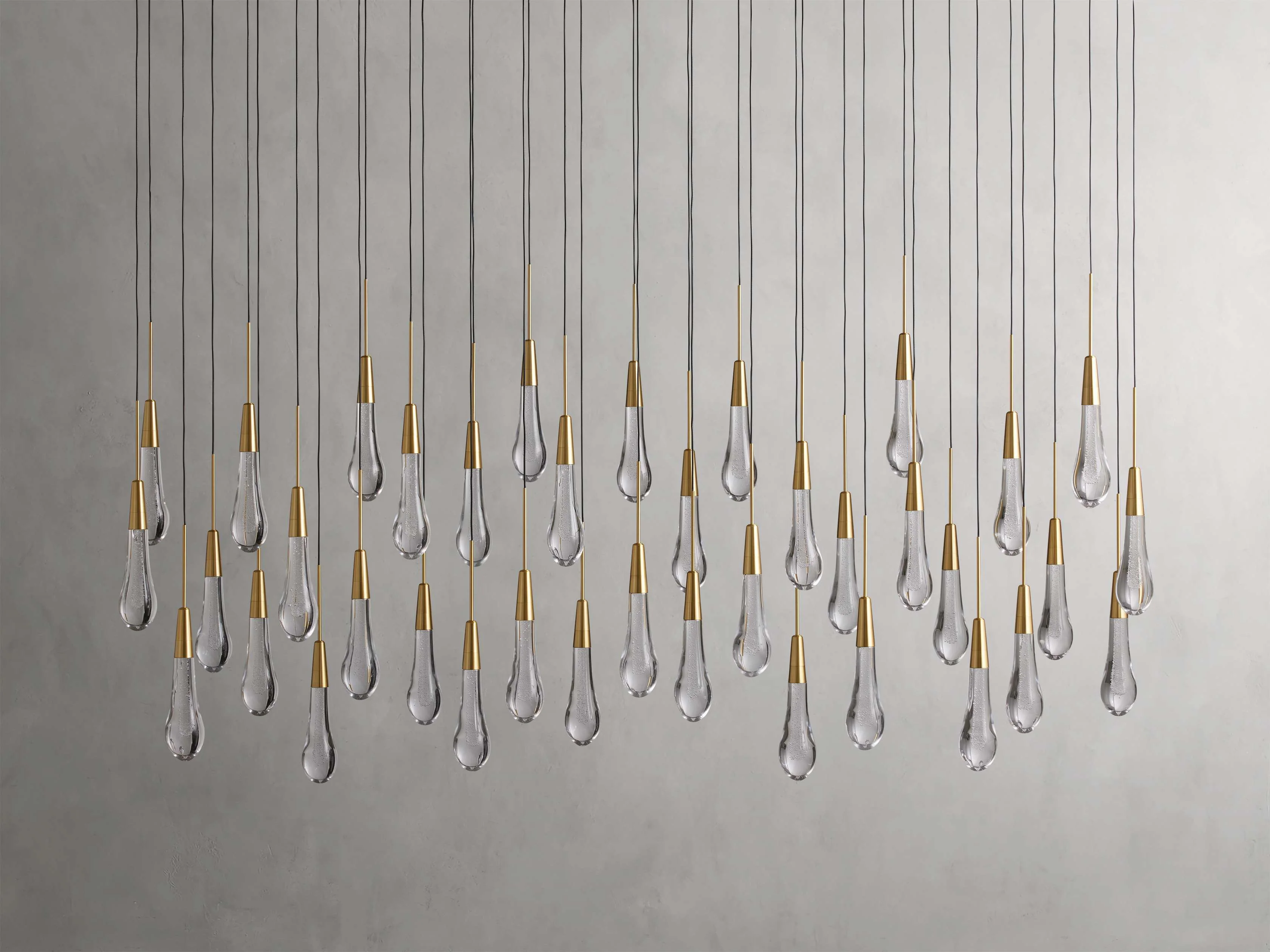 Soltaire Raindrop Crystal Linear Chandelier - Image 40