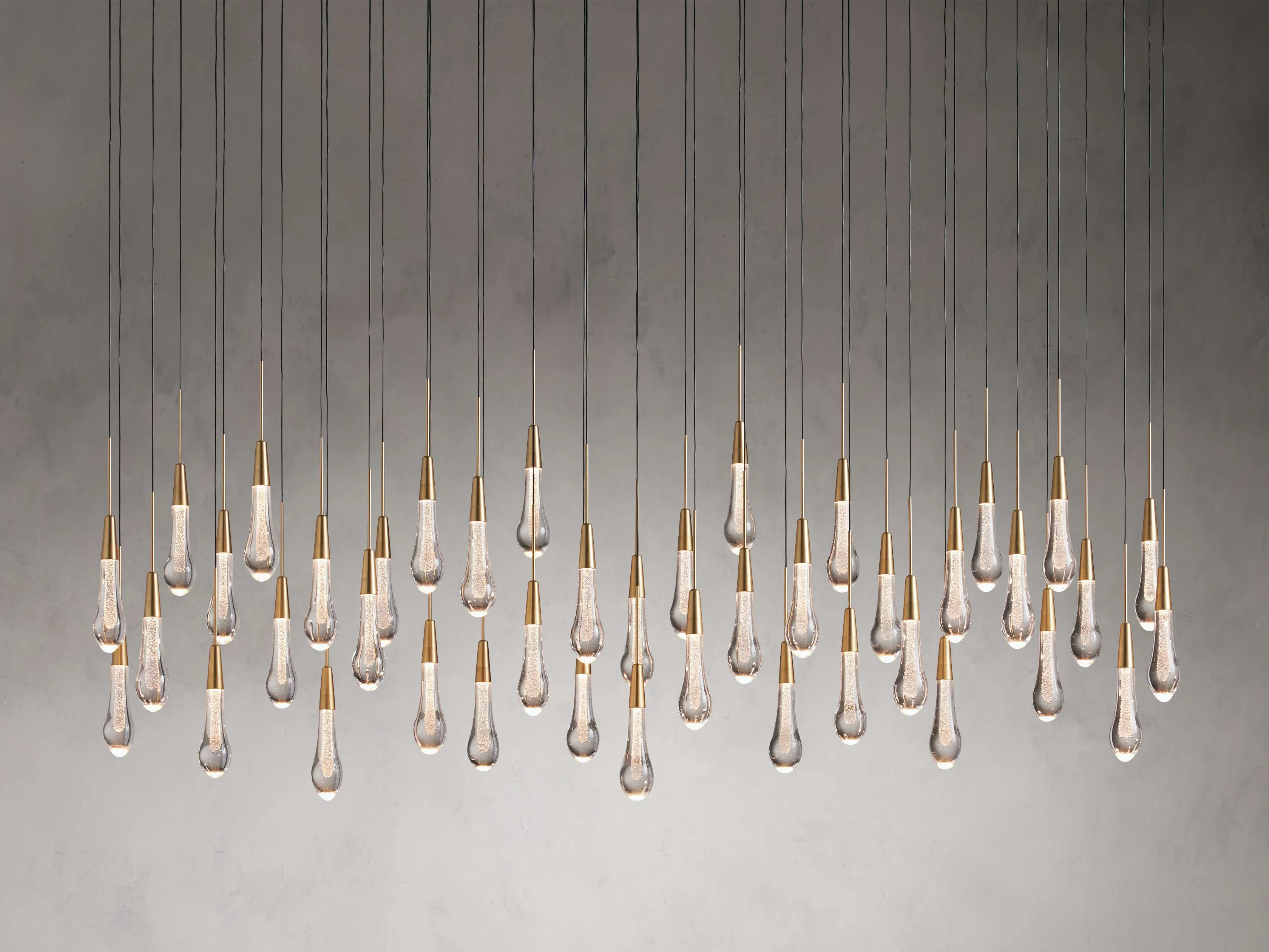 Soltaire Raindrop Crystal Linear Chandelier - Image 57