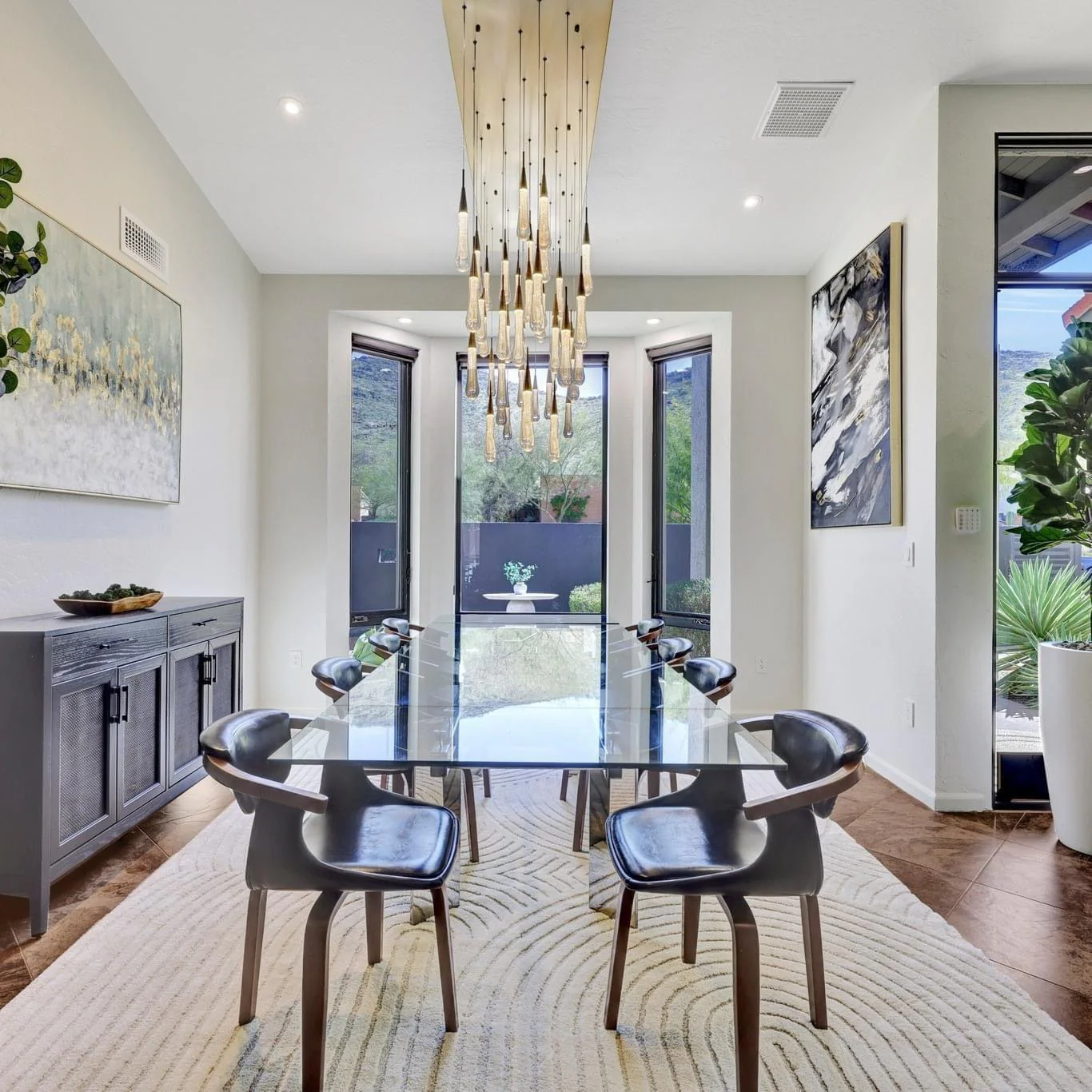 Soltaire Raindrop Crystal Linear Chandelier - Image 93