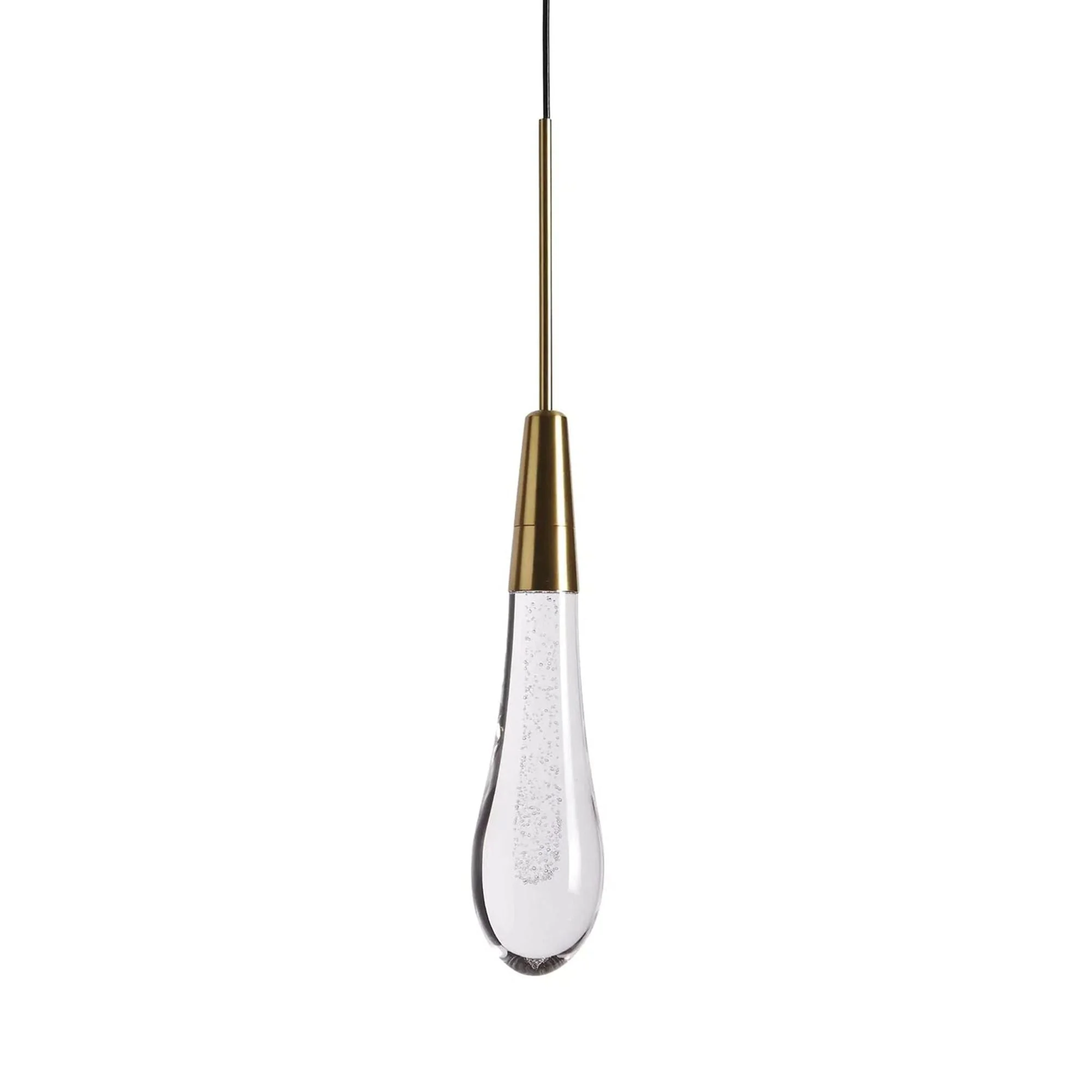 Soltaire Raindrop Glass Single Pendant Light - Image 11