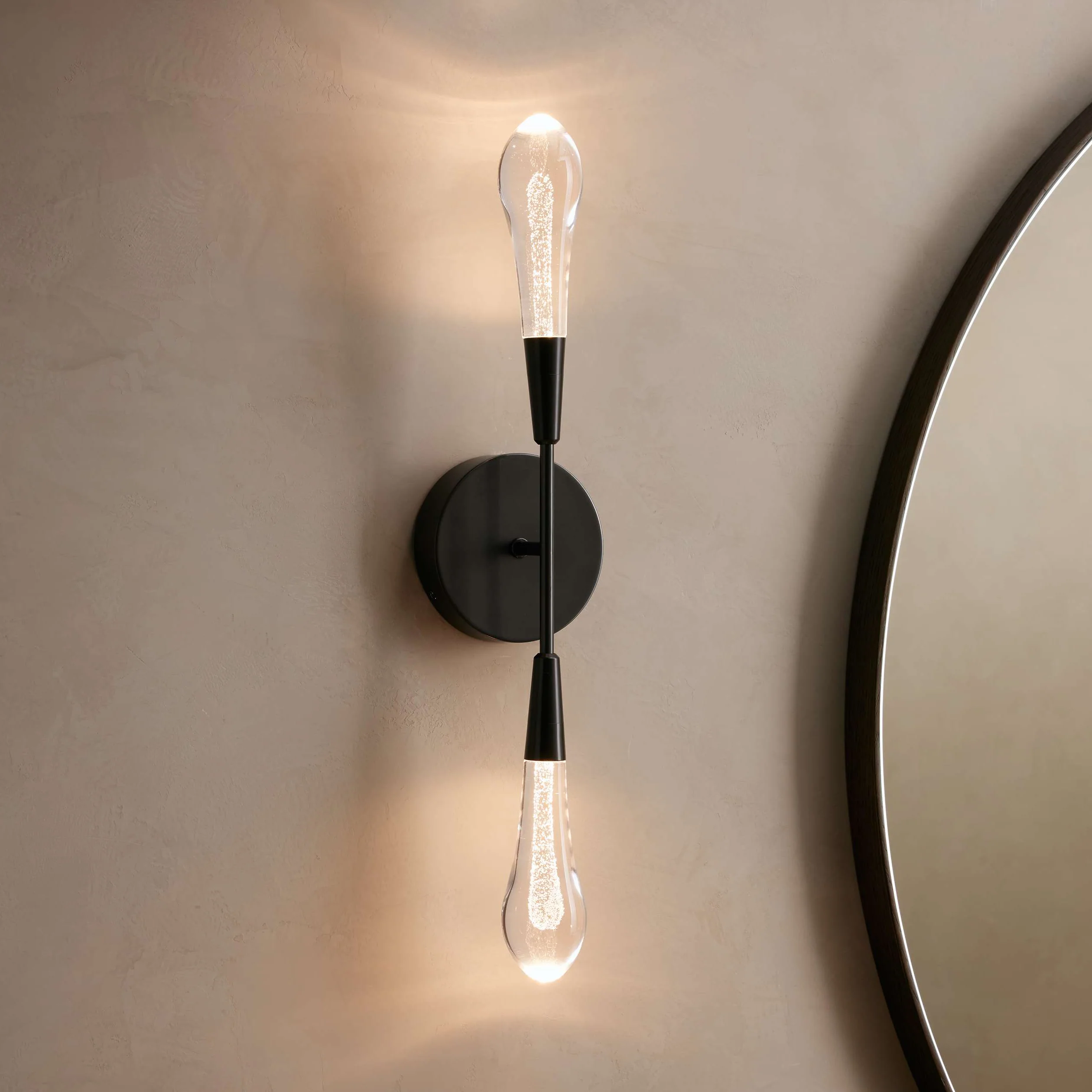 Soltaire Raindrop Glass Wall Sconce - Image 20