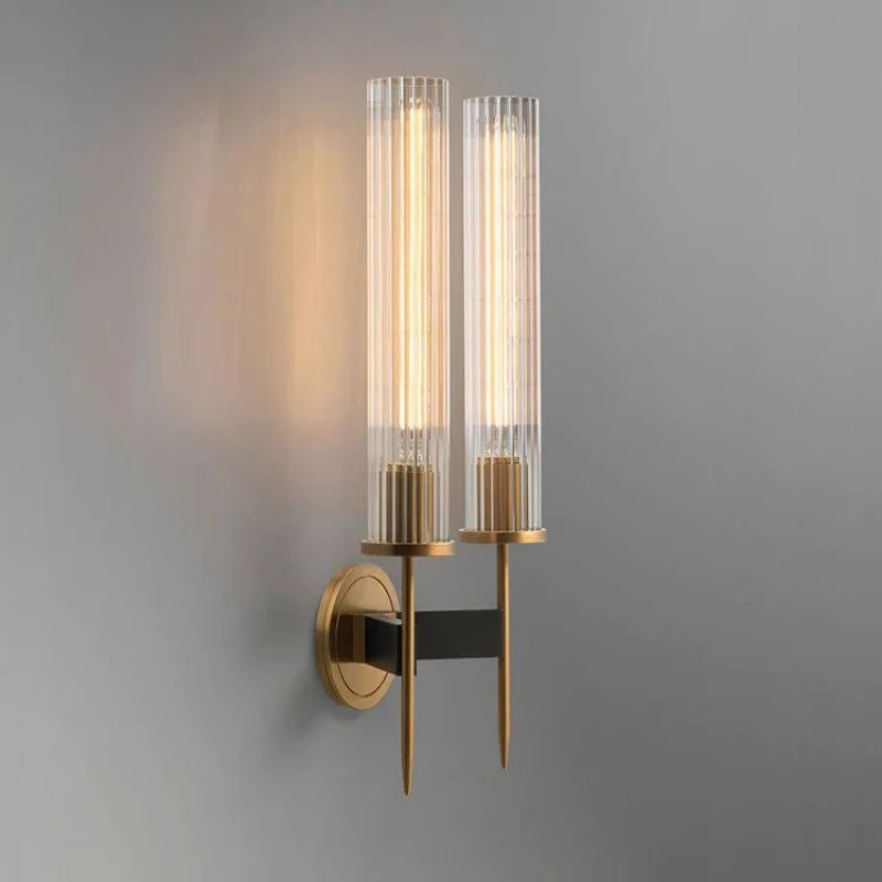 Vallon Channel Glass Double Wall Sconce - Image 2