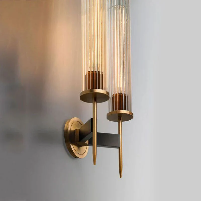 Vallon Channel Glass Double Wall Sconce - Image 3