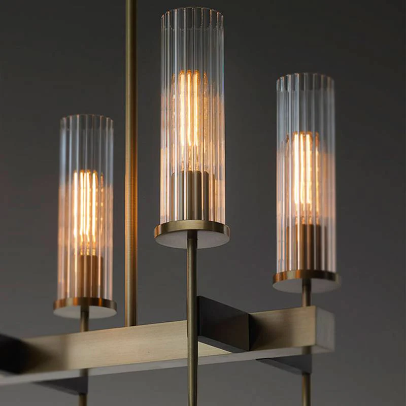 Vallon Channel Glass Linear Chandelier 47" - Image 3